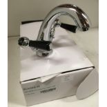 Hudson Reed Topaz black hex lever mono basin mixer tap*subject to VAT