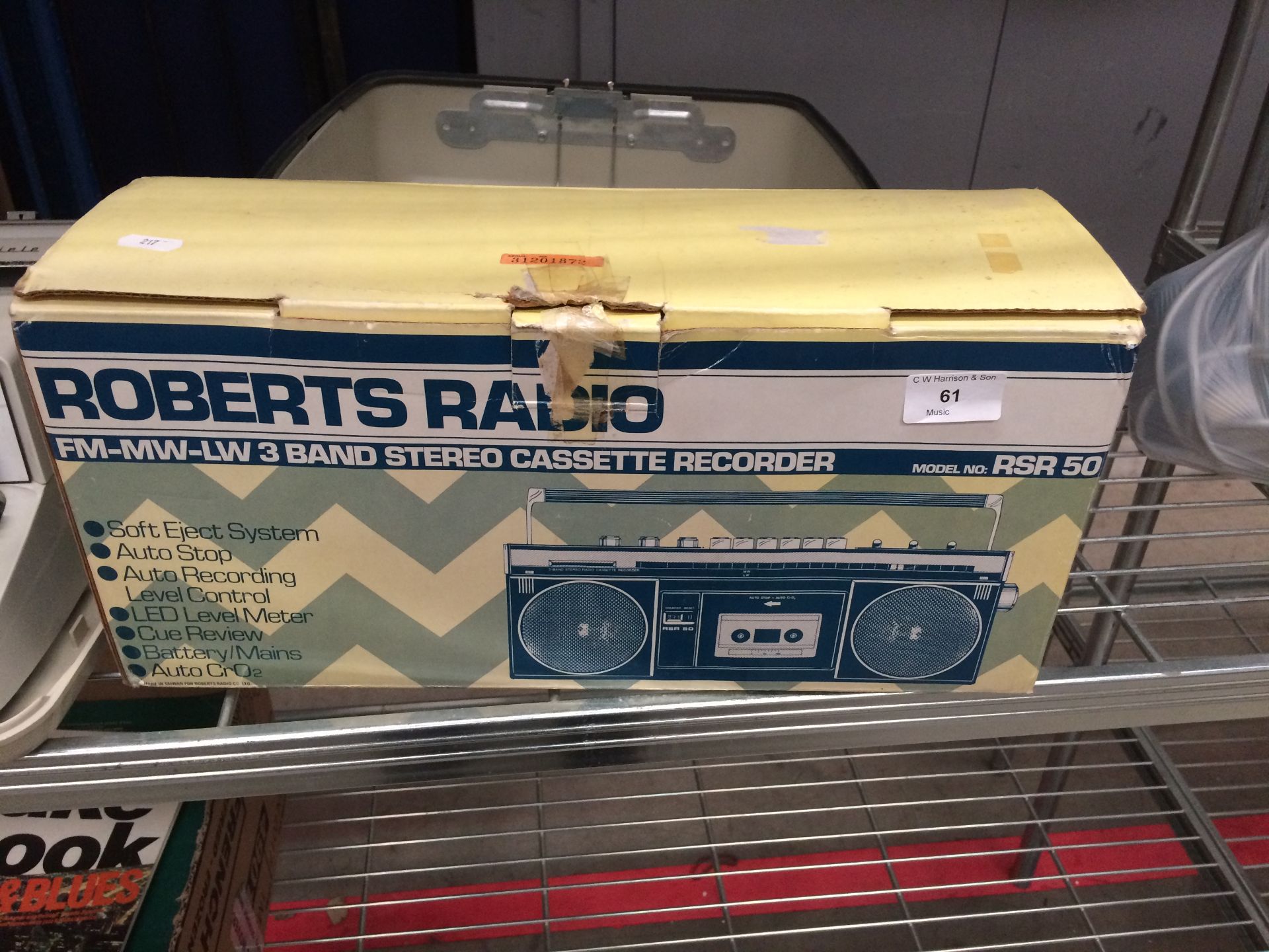 Roberts Radio RSR50 FM/MW/LW 3 band stereo cassette recorder