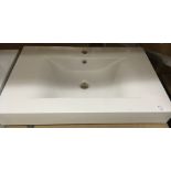 Modern white ceramic basin 47 x 75cm *subject to VAT