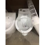 White ceramic toilet pan