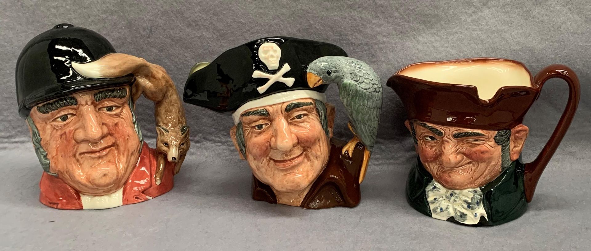 3 Royal Doulton large character jugs - Old Charley D5420,