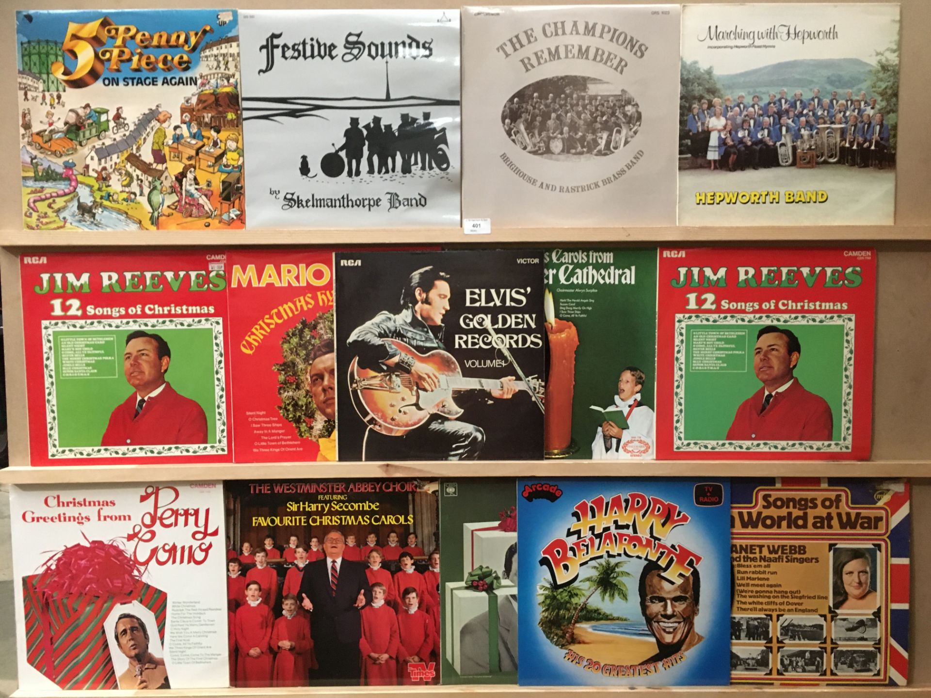 25 x assorted LPs - 5 Penny Piece, various Christmas albums, Dennis Roussos, Bing Crosby etc.
