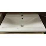 White ceramic sink 60 x 40cm *subject to VAT