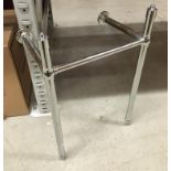 Chrome sink to wall stand 75 x 48cm *subject to VAT