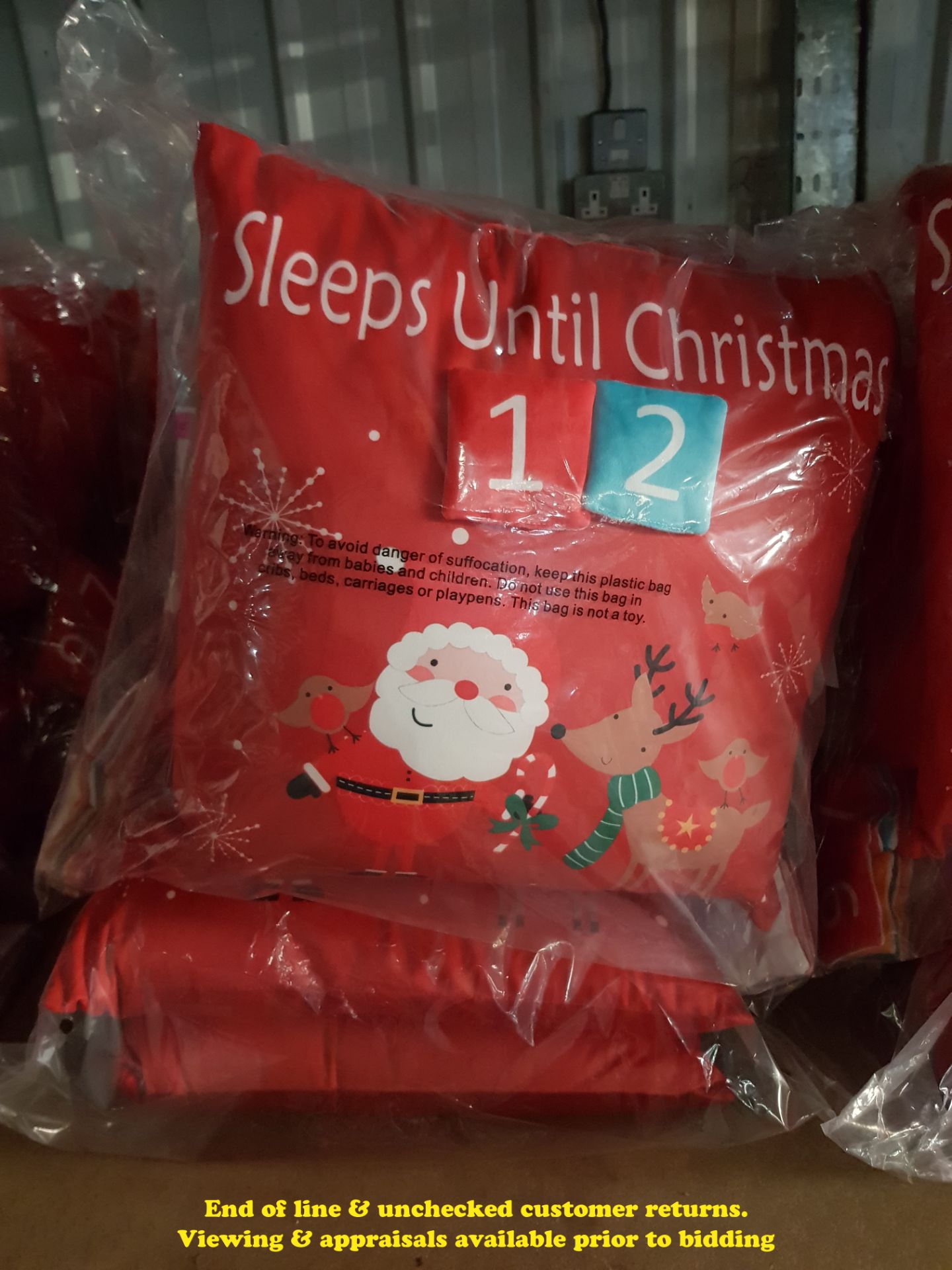 6 X COUNTDOWN TO CHRISTMAS CUSHIONS (TWI