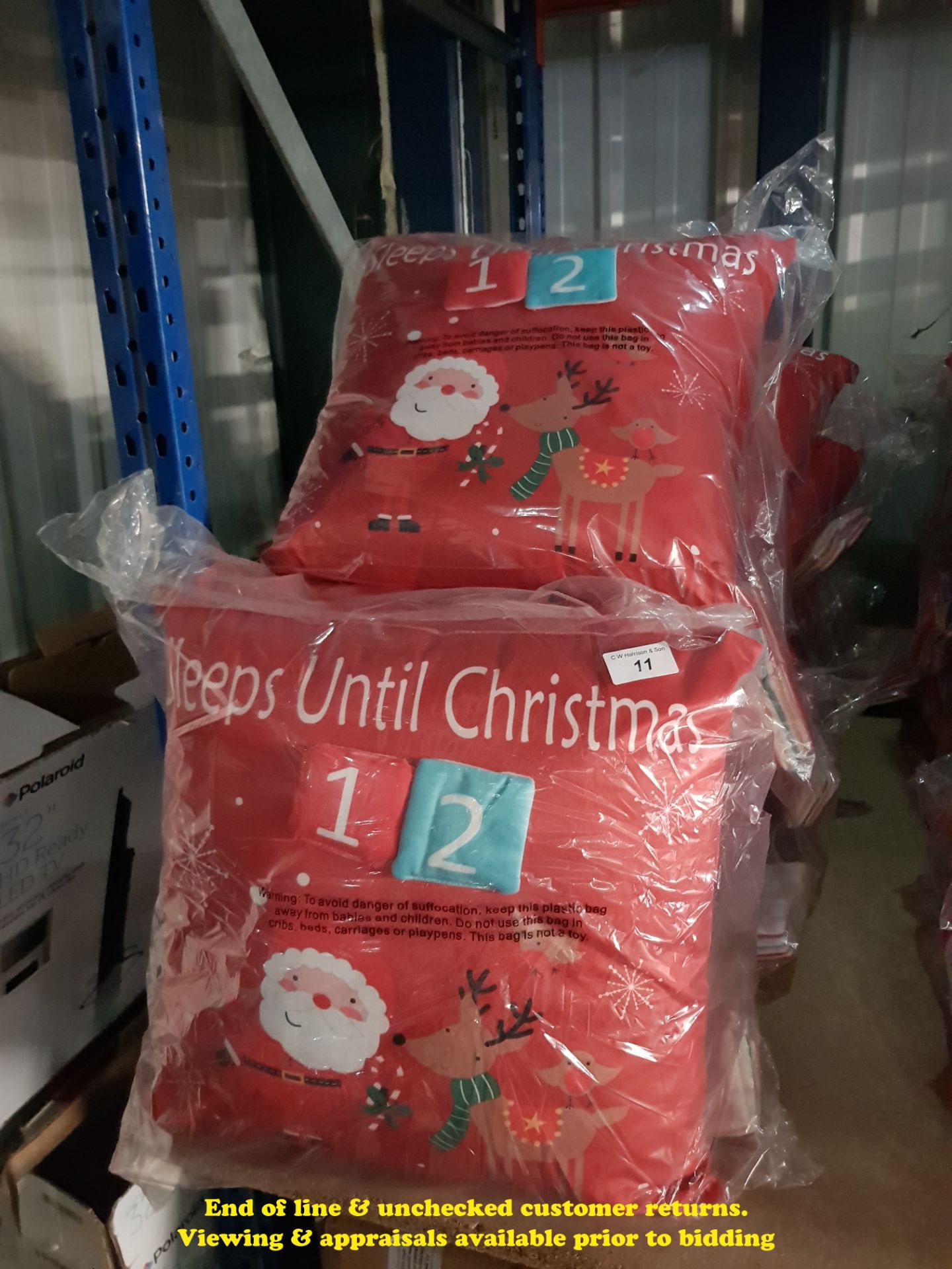 6 X COUNTDOWN TO CHRISTMAS CUSHIONS (TWI