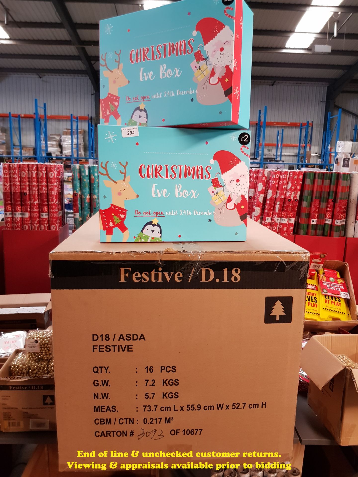 18 X KIDS DESIGN CHRISTMAS EVE BOXES – R