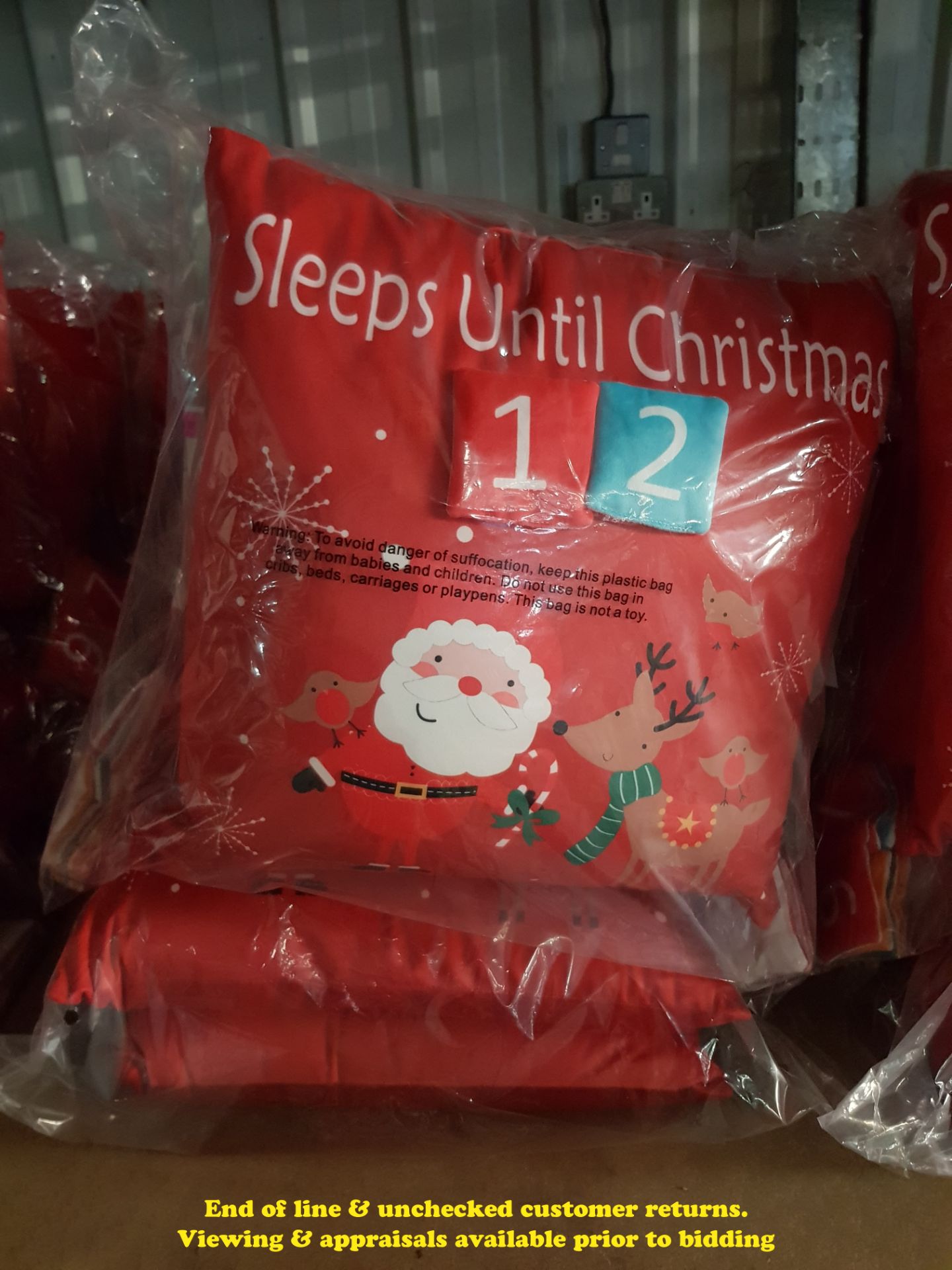 6 X COUNTDOWN TO CHRISTMAS CUSHIONS (TWI