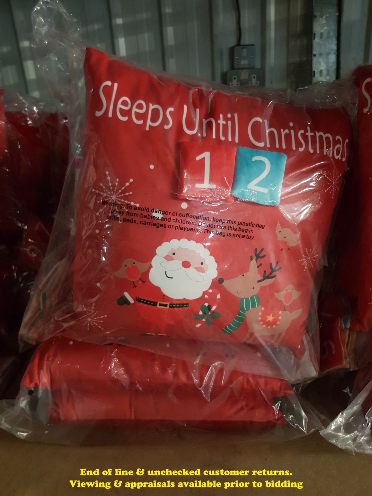 6 X COUNTDOWN TO CHRISTMAS CUSHIONS (TWI