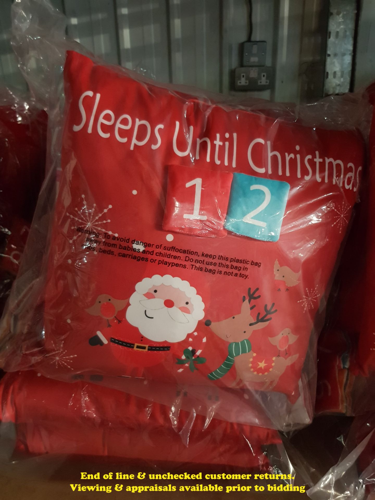 6 X COUNTDOWN TO CHRISTMAS CUSHIONS (TWI