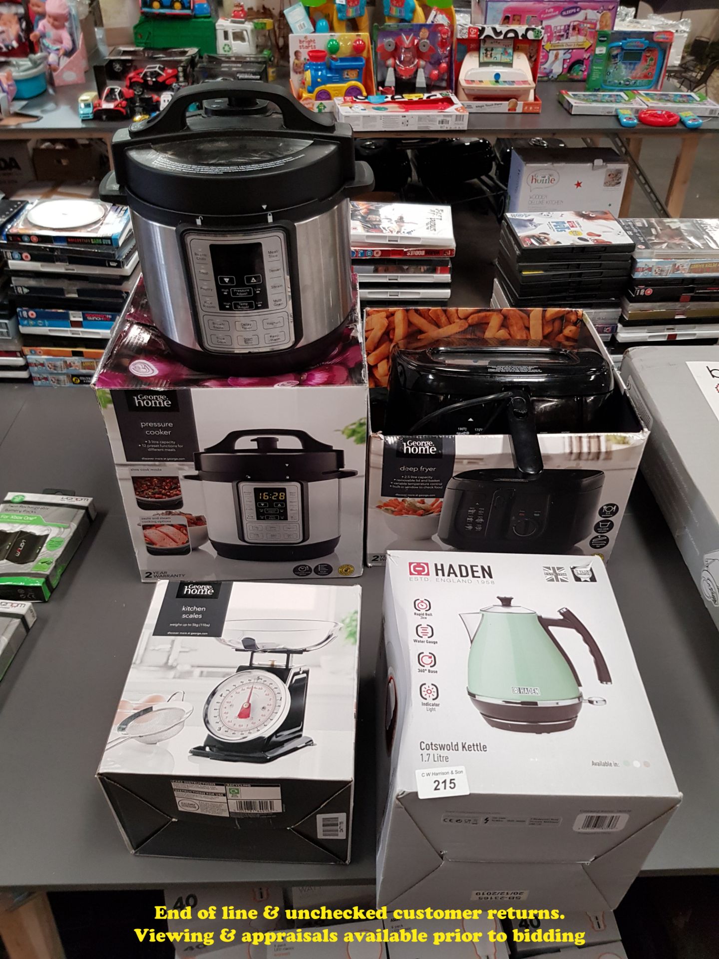 4 ITEMS – 1 X GH PRESSURE COOKER, 1 X GH