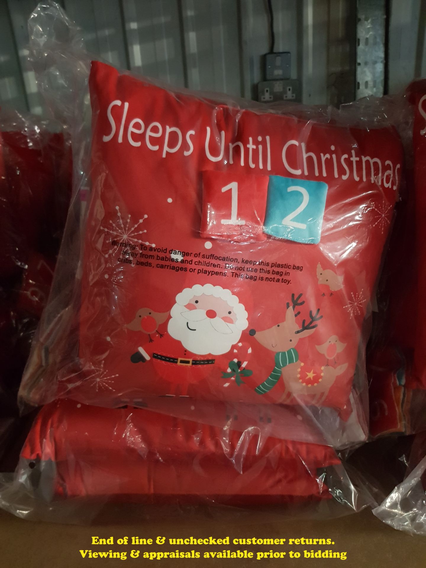 6 X COUNTDOWN TO CHRISTMAS CUSHIONS (TWI