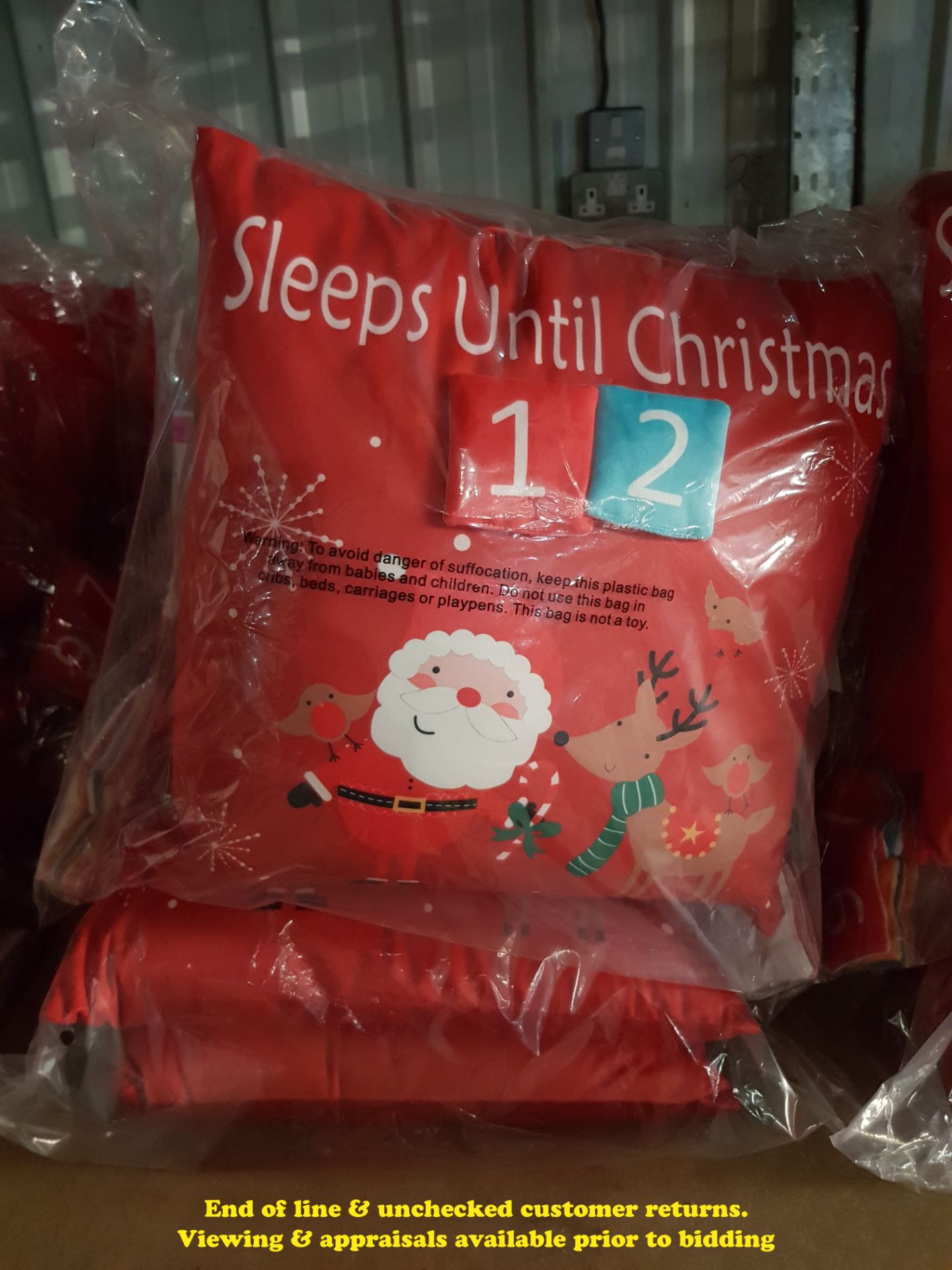 6 X COUNTDOWN TO CHRISTMAS CUSHIONS (TWI