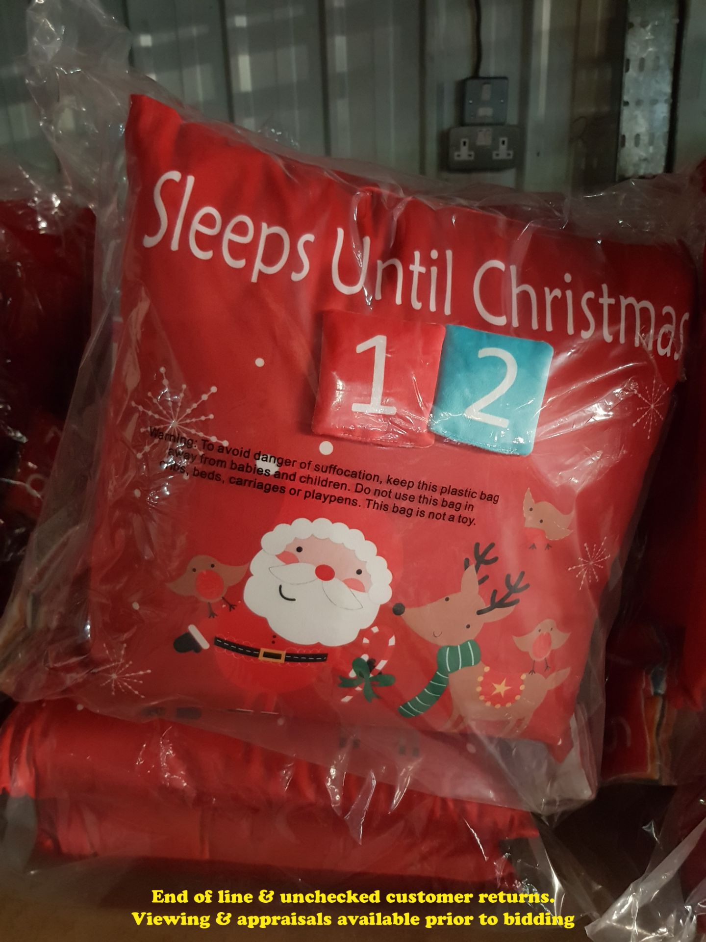 6 X COUNTDOWN TO CHRISTMAS CUSHIONS (TWI