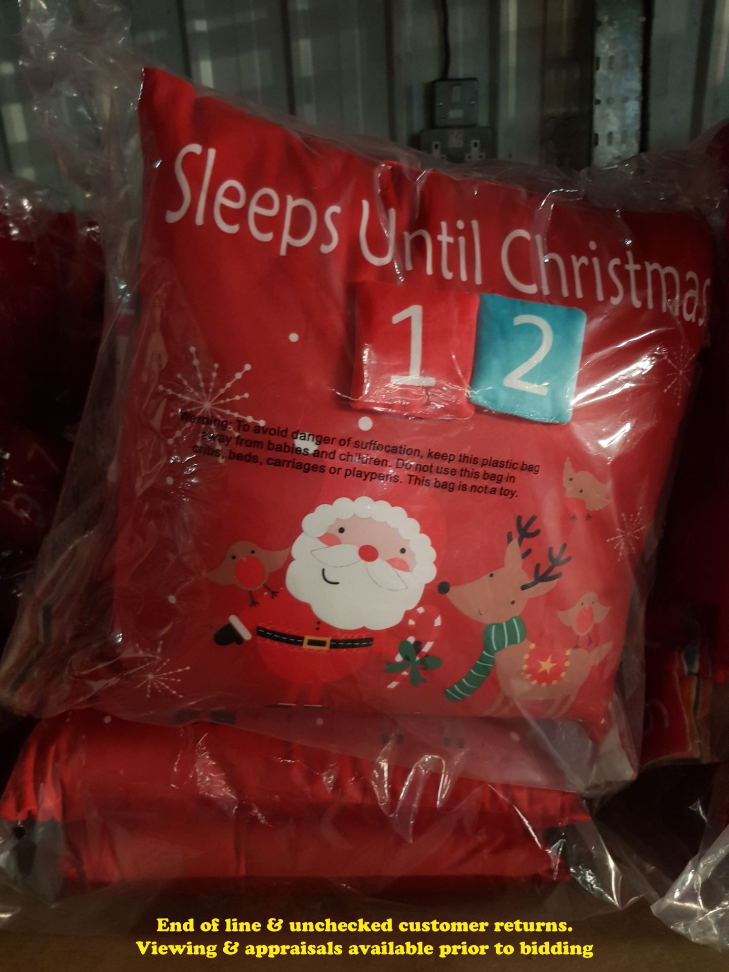 6 X COUNTDOWN TO CHRISTMAS CUSHIONS (TWI