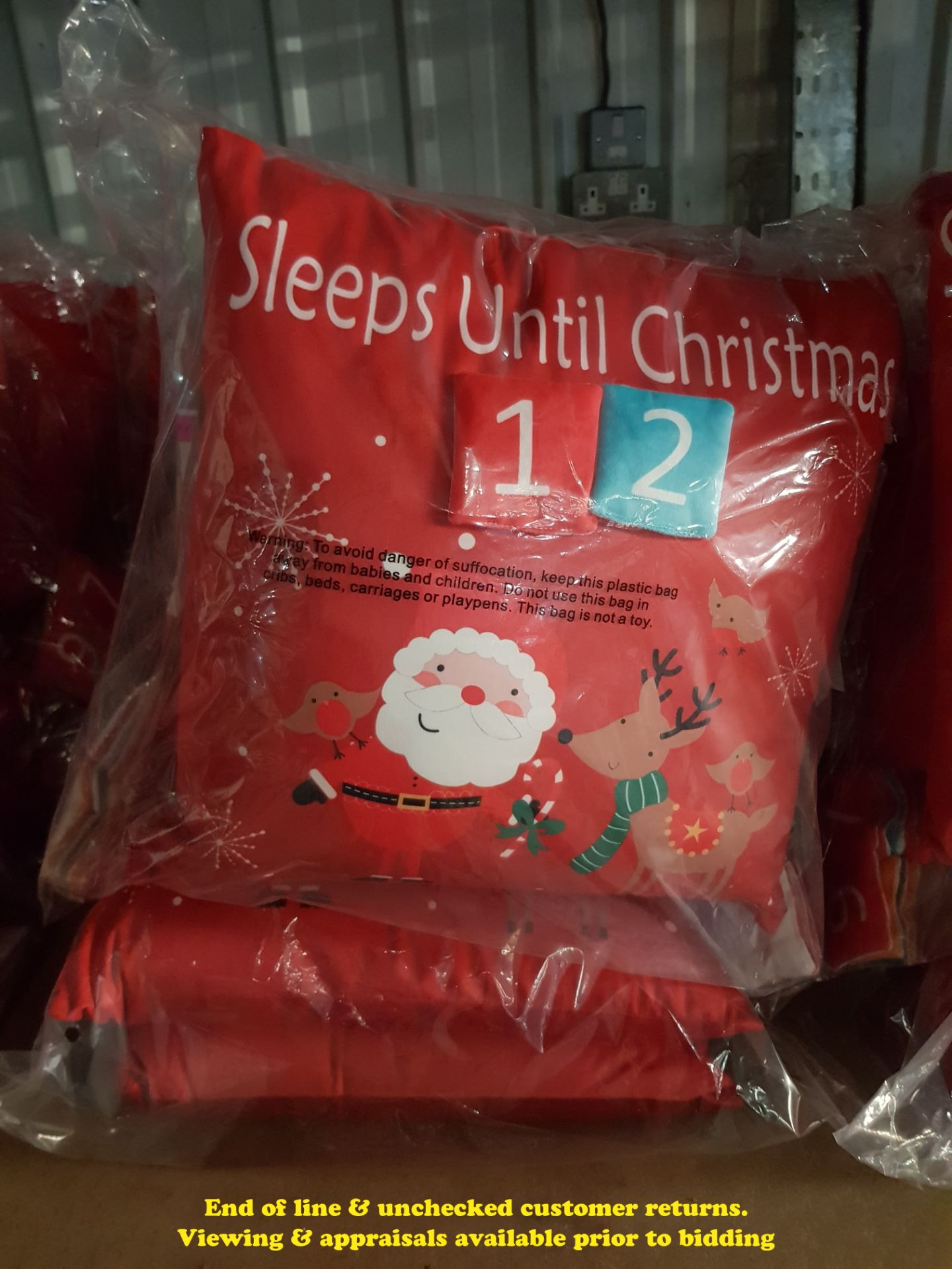 6 X COUNTDOWN TO CHRISTMAS CUSHIONS (TWI