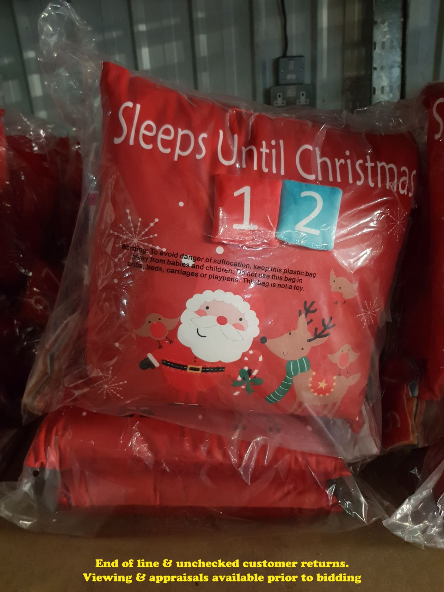 6 X COUNTDOWN TO CHRISTMAS CUSHIONS (TWI