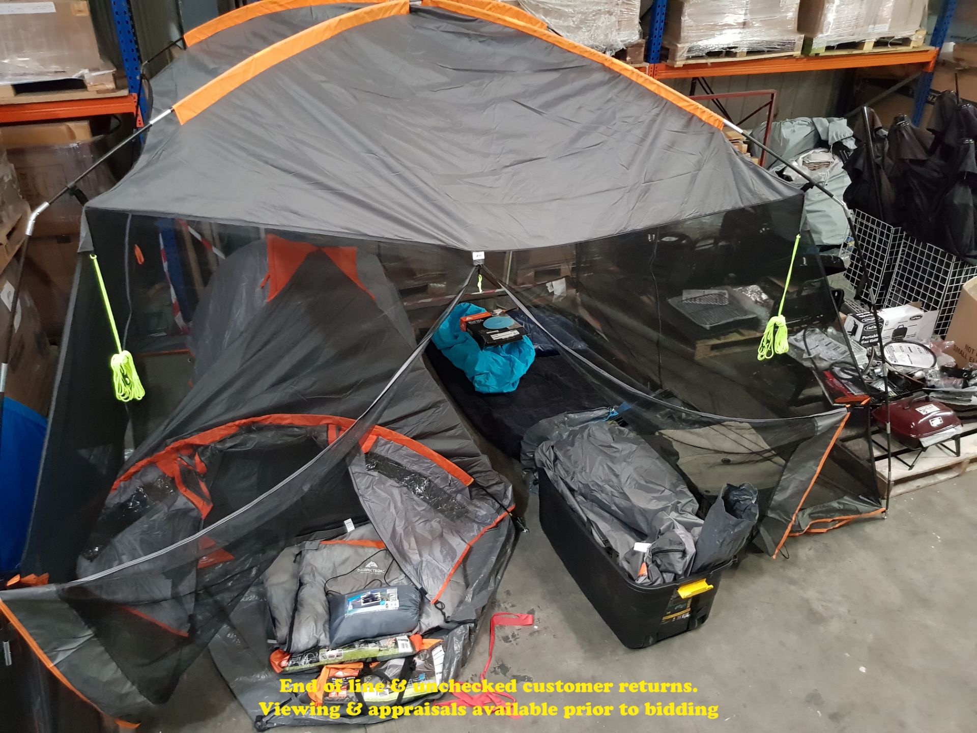 LARGE QUANTITY OF CAMPING EQUIPMENT TO I
