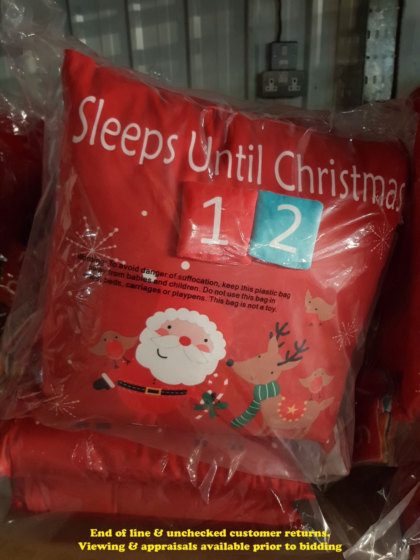 6 X COUNTDOWN TO CHRISTMAS CUSHIONS (TWI