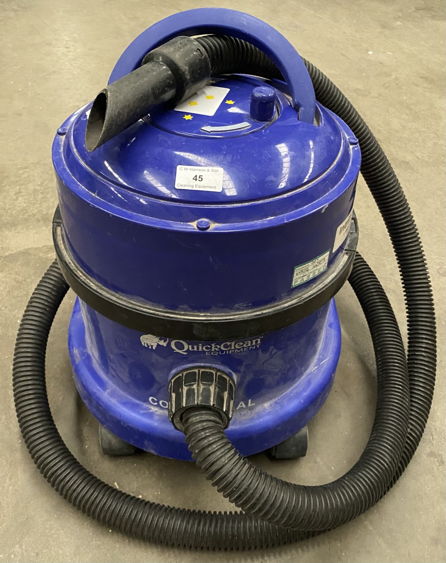 A Quick Clean Equipment 240v commercial vacuum (spares and repairs,