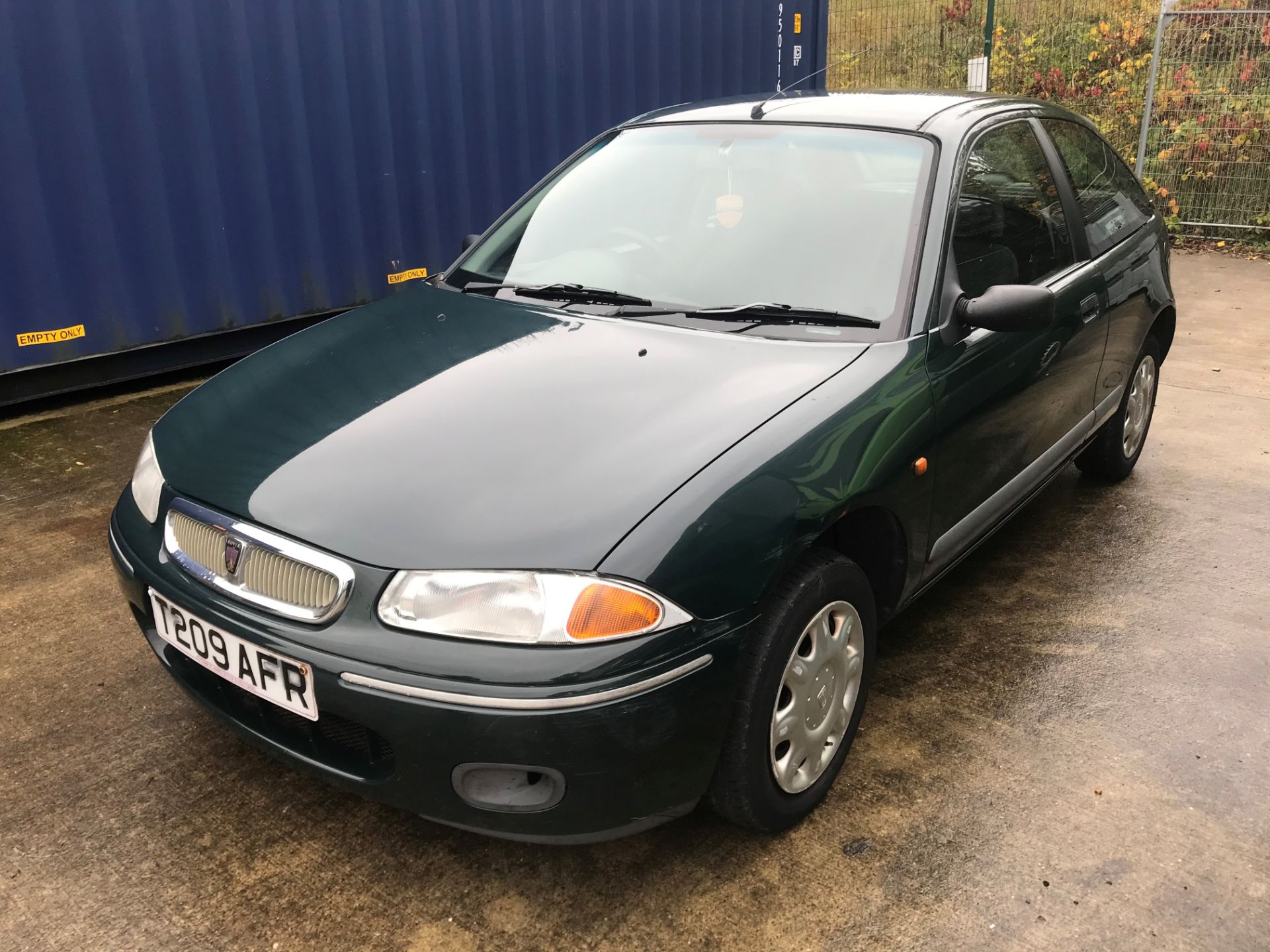 ROVER 200 SE 1.1 3 DOOR HATCHBACK - petrol - green Reg No T209 AFR Rec Mil 53,259+ 1st Reg 11.03.