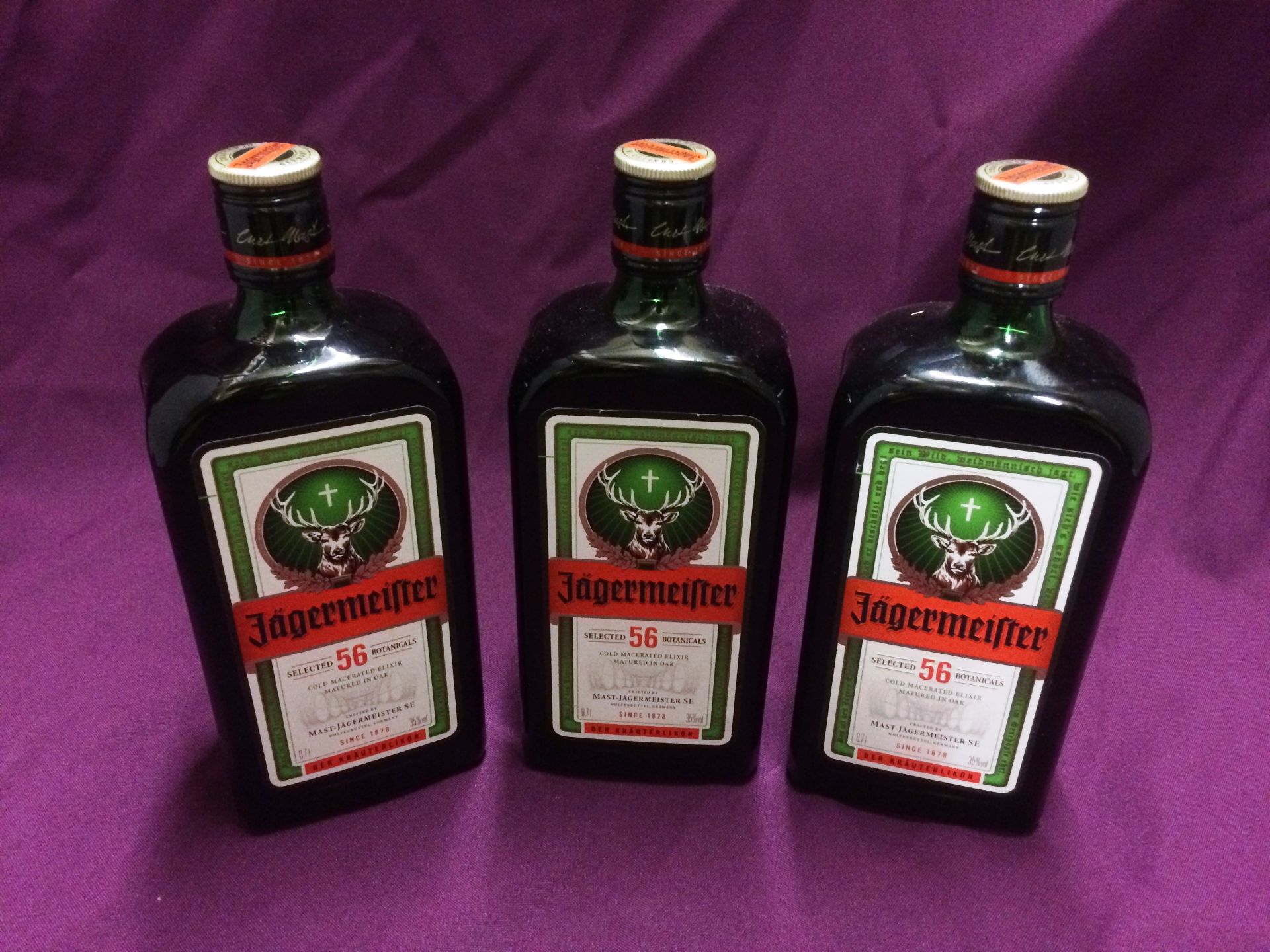 3 x 700ml bottles of Jagermeister