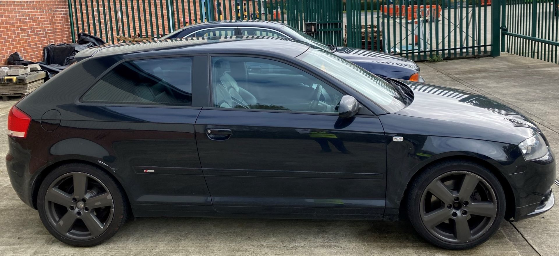 SEIZED VEHICLE: AUDI A3 S LINE 3 DOOR COUPE - diesel - black - black leather interior Reg No: Not - Image 3 of 9