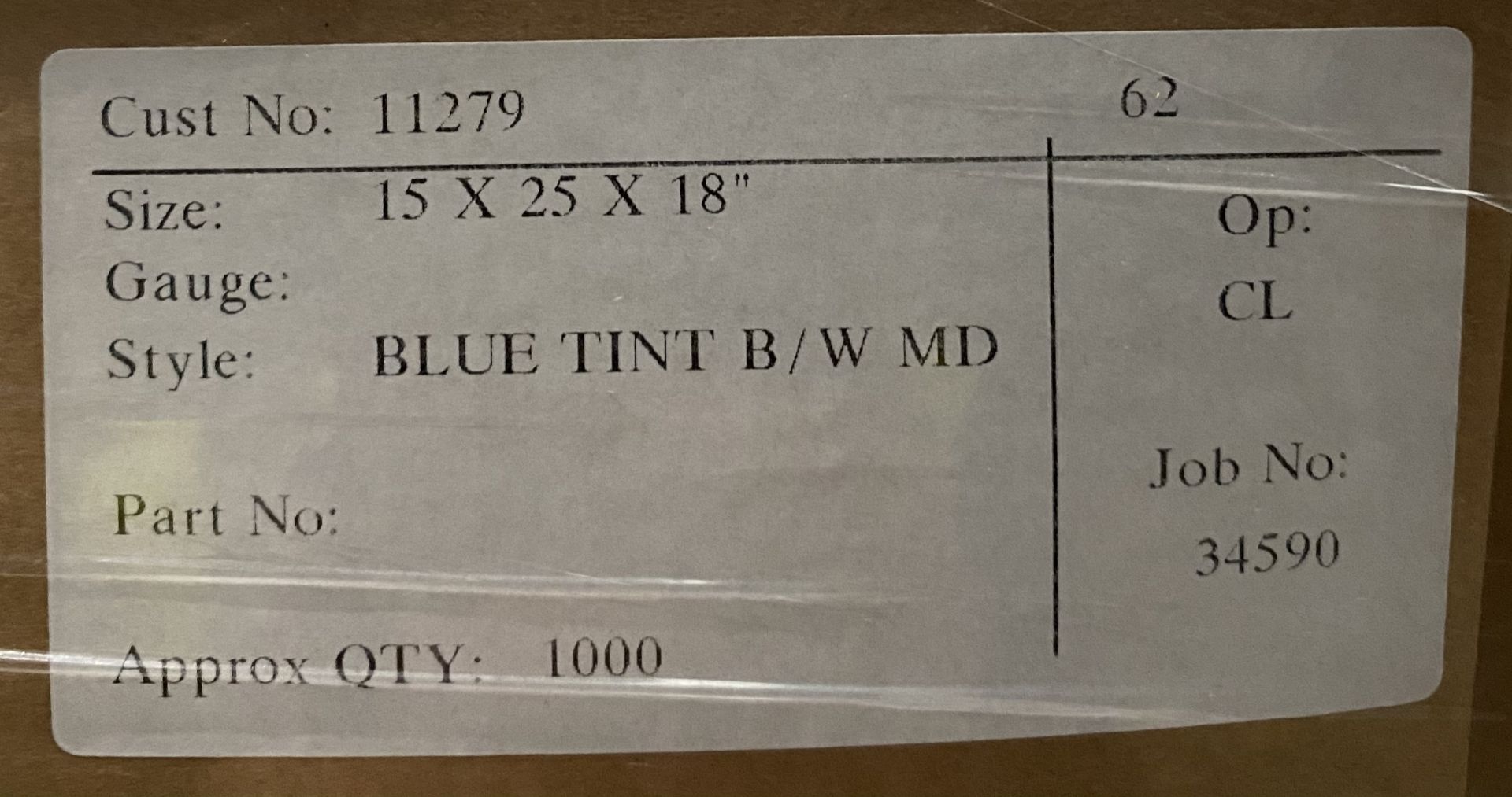 7½ x Boxes of 1,000 x blue tint catering box lining plastic bags. - Image 4 of 4