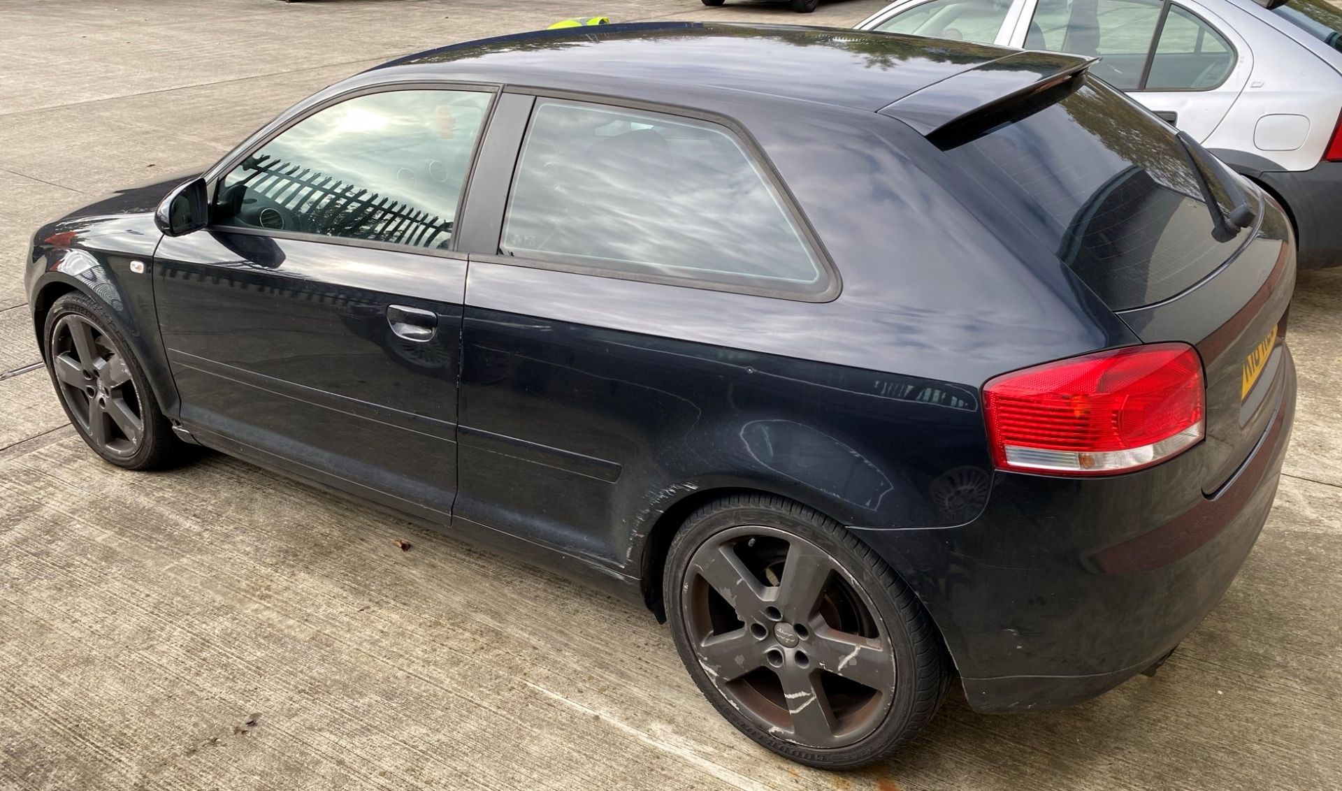 SEIZED VEHICLE: AUDI A3 S LINE 3 DOOR COUPE - diesel - black - black leather interior Reg No: Not - Image 6 of 9
