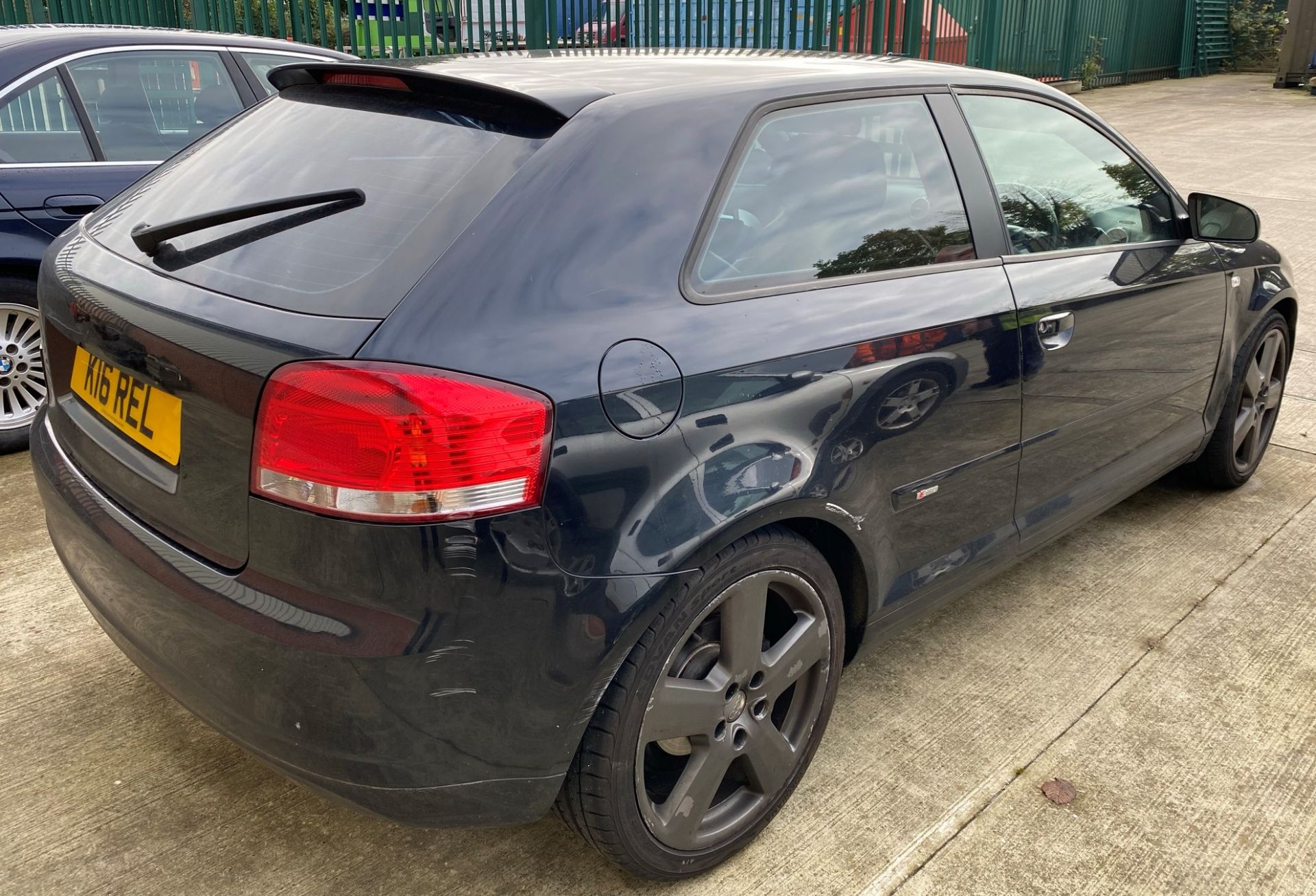 SEIZED VEHICLE: AUDI A3 S LINE 3 DOOR COUPE - diesel - black - black leather interior Reg No: Not - Image 4 of 9