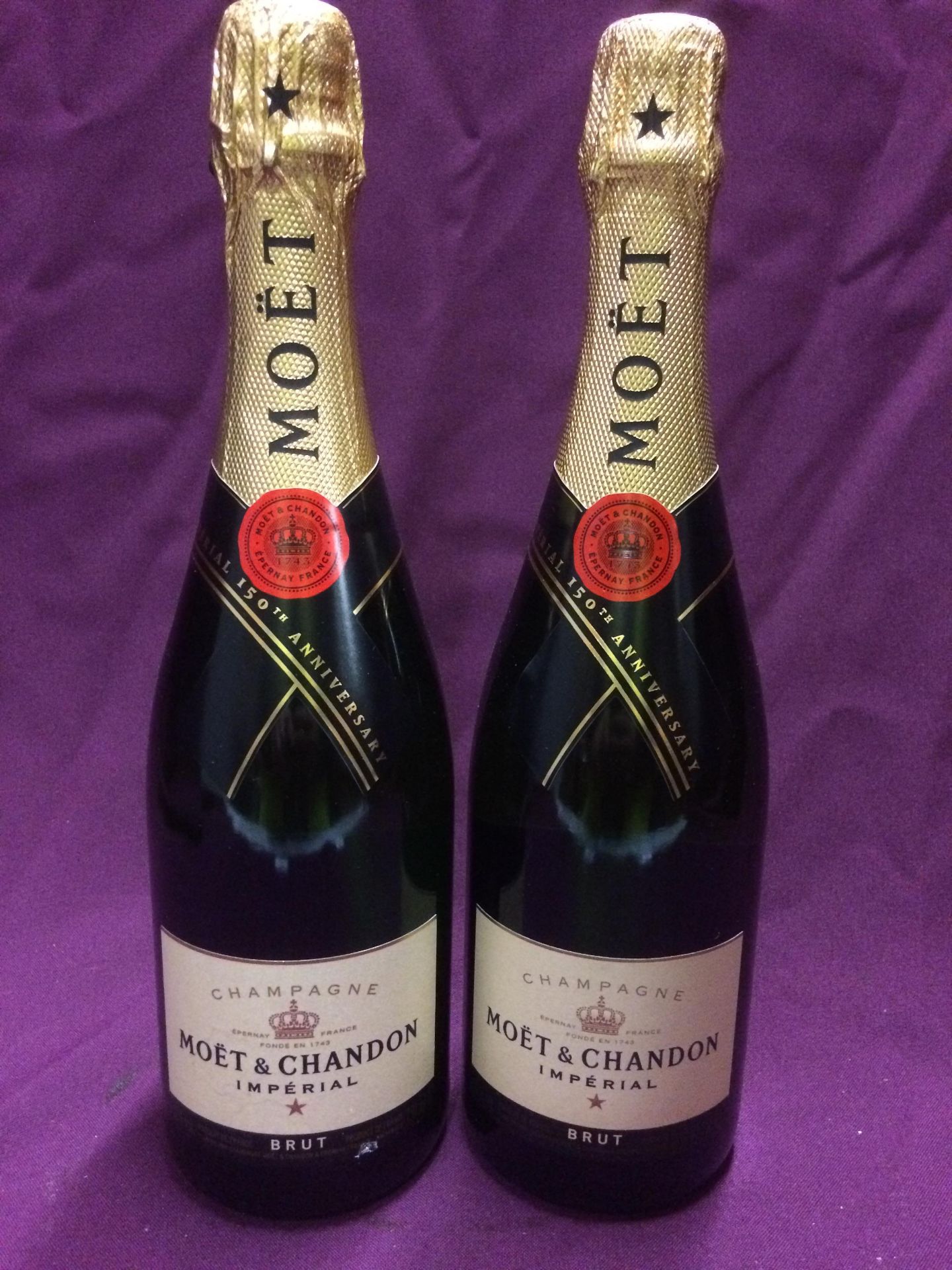 2 x 750ml bottles of Moët & Chandon Imperial champagne