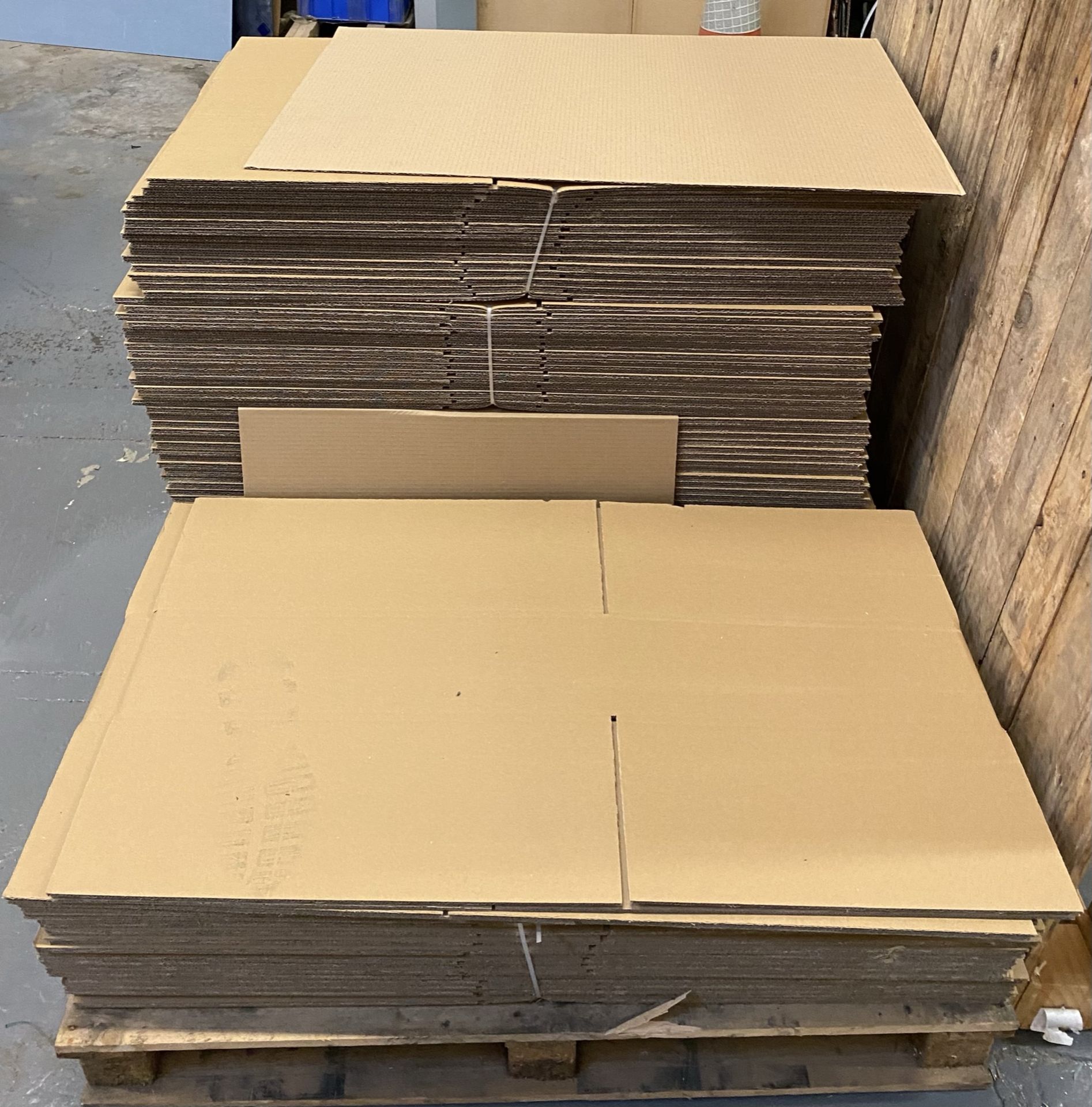 Contents to pallet - flat pack cardboard