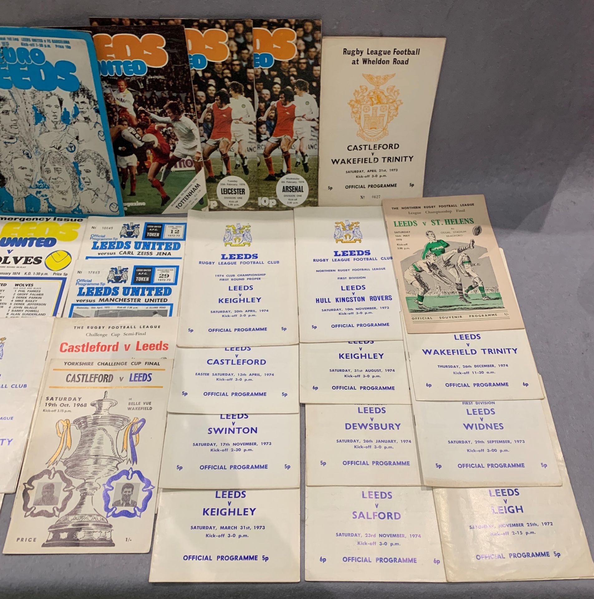 Leeds Rugby League and Leeds United programmes including the April 9th 1975 European Cup Semi Final - Image 3 of 3