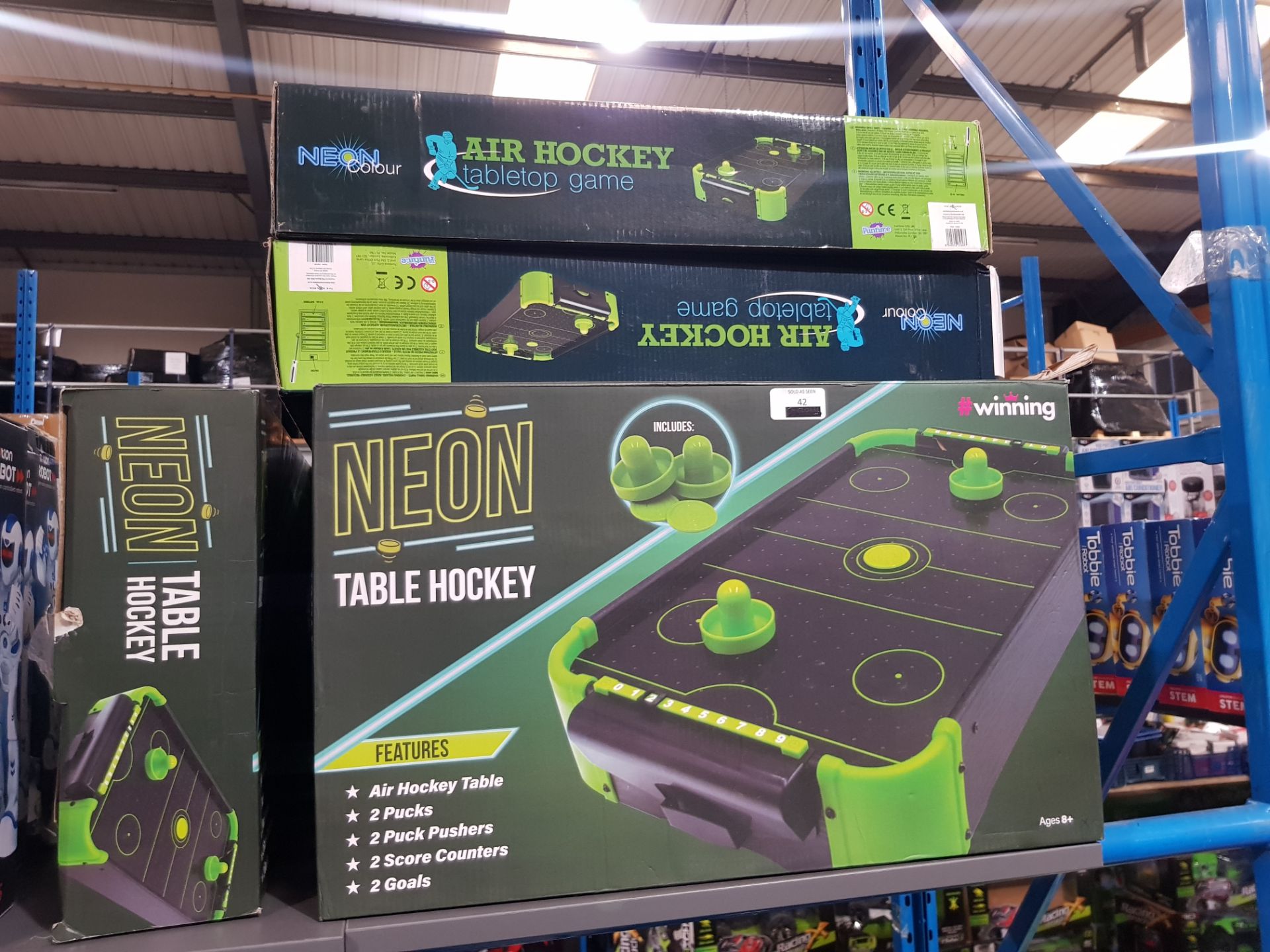 9 X #WINNING NEON HOCKEY TABLE Further Information Returned items carry 'RTM'