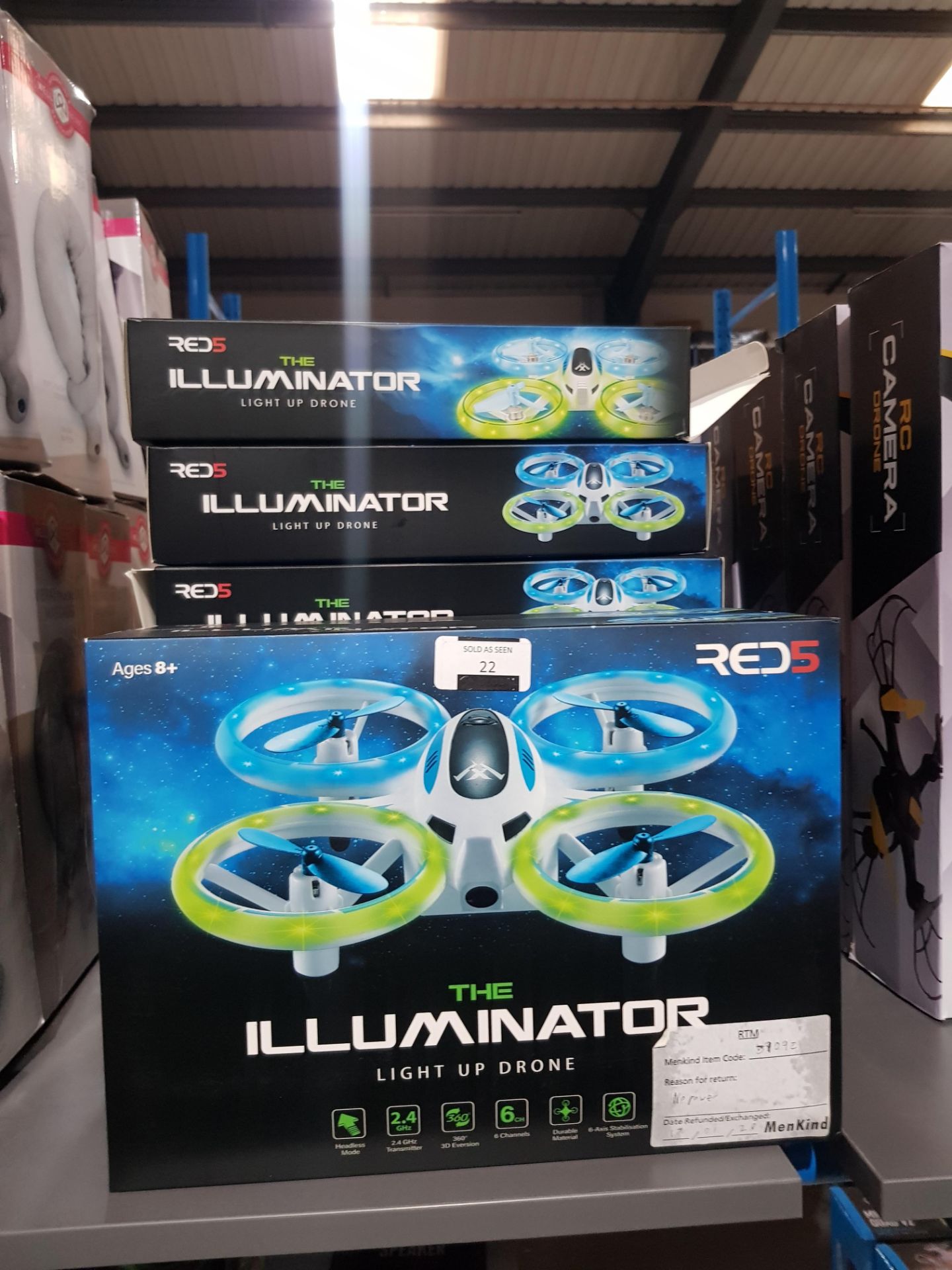 13 X RED5 THE ILLUMINATOR LIGHT UP DRONE Further Information Returned items carry