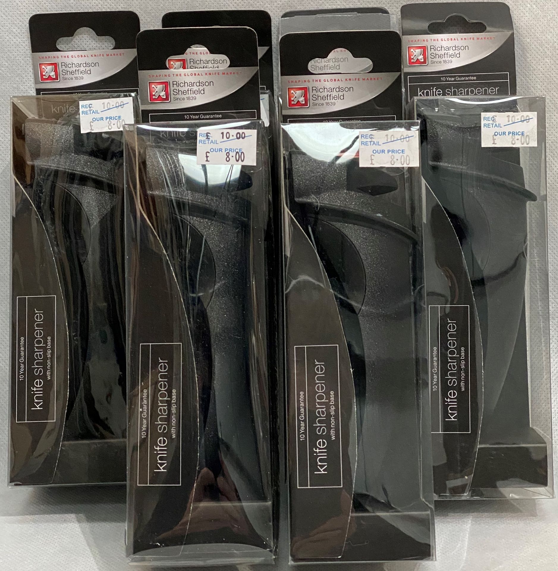 10 x Richardson Sheffield knife sharpene