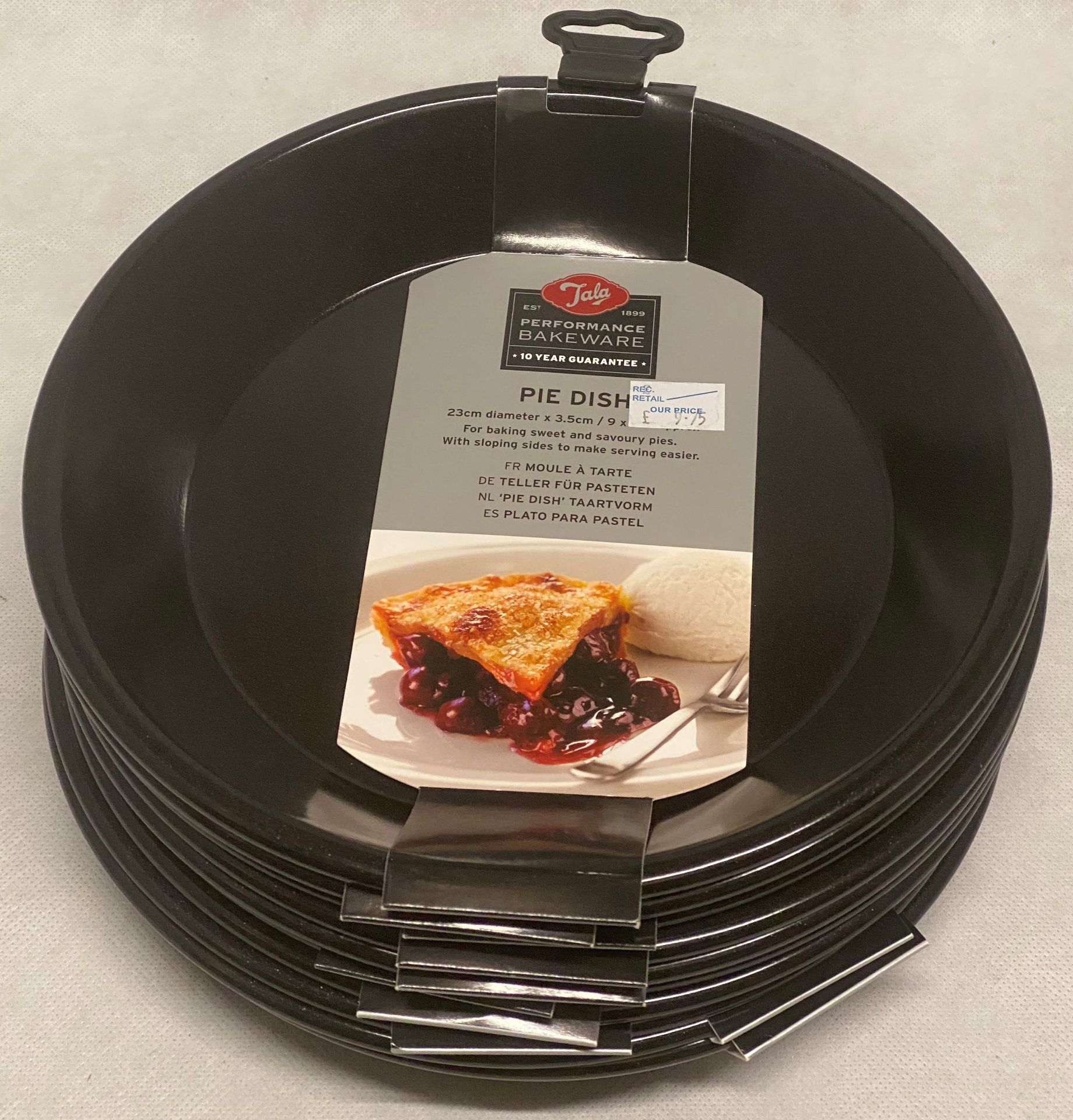 9 x Tala Performance Bakeware Pie Dishes