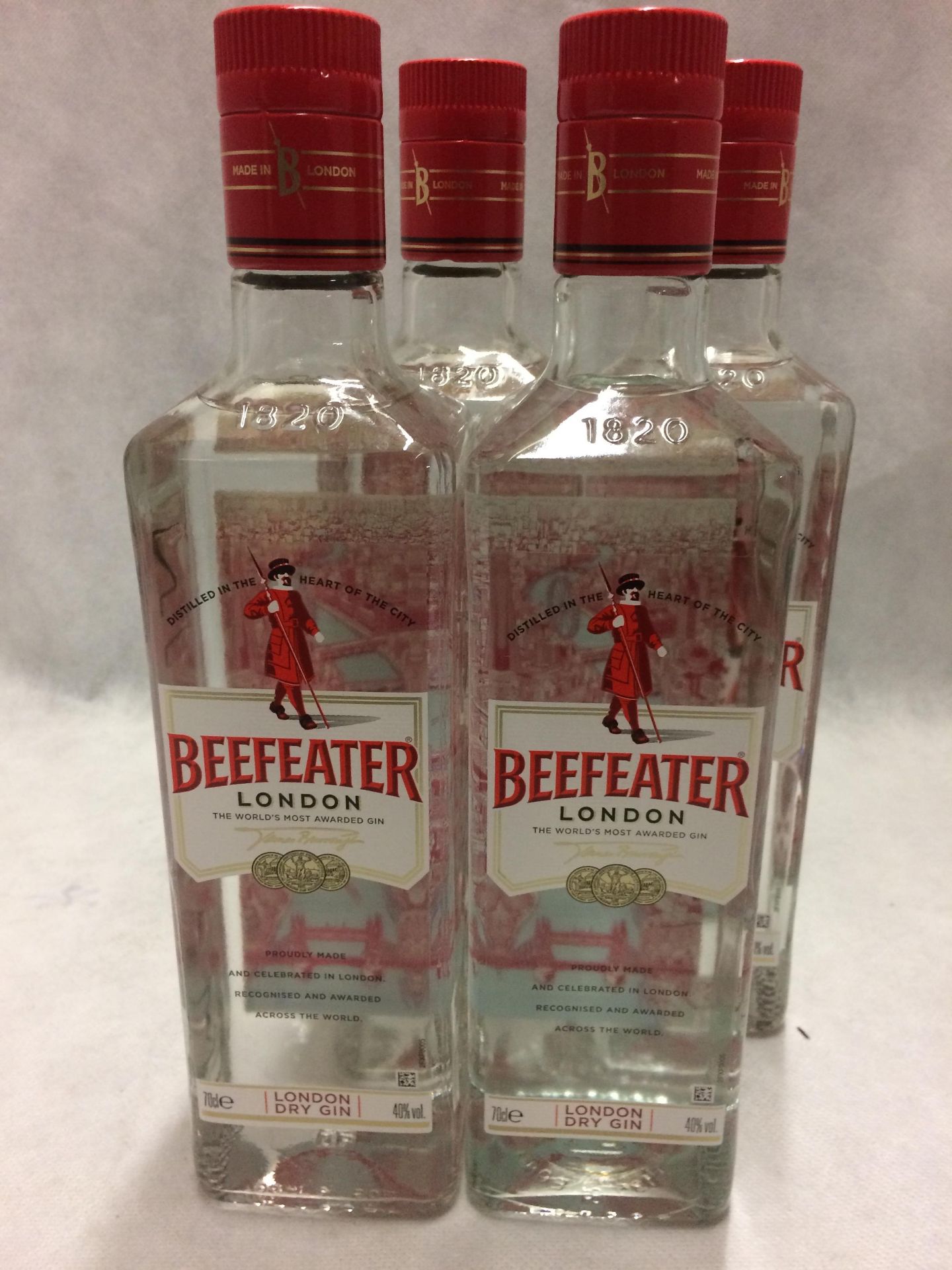 4 x 70cl bottles of Beefeater London Dry