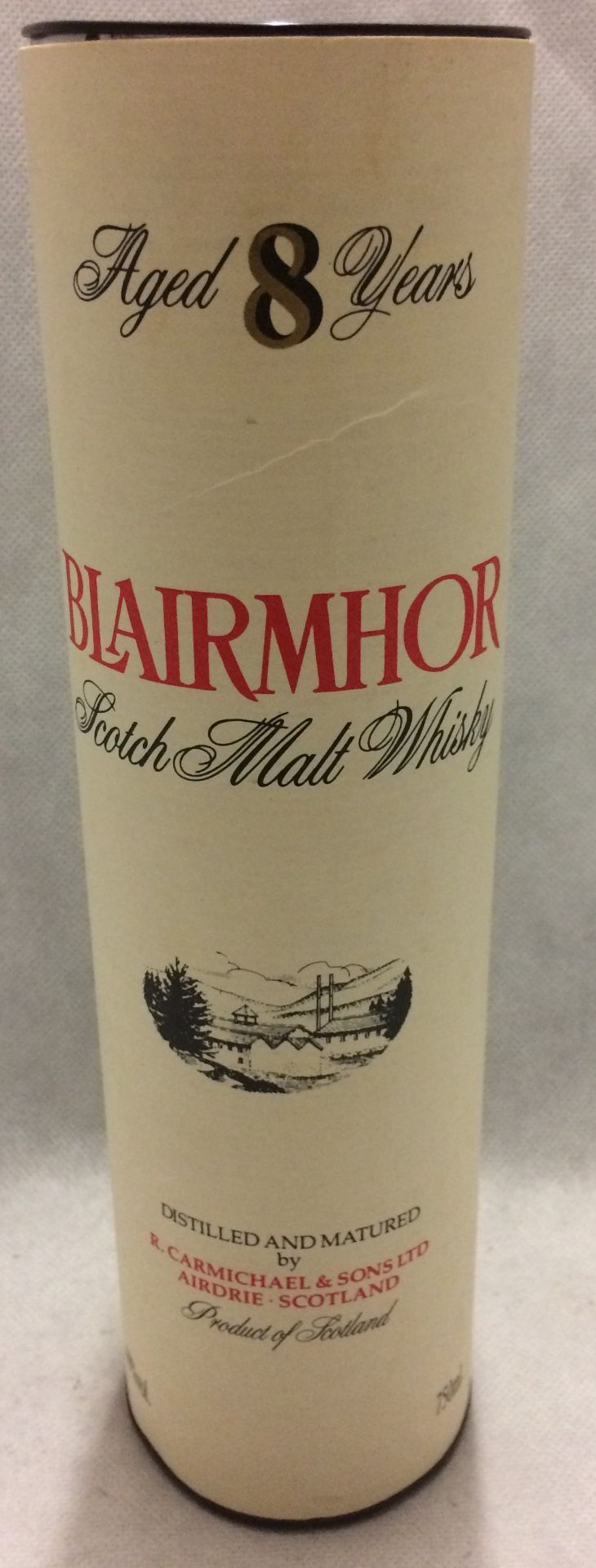 A 750ml bottle of Blairmhor Scotch Malt