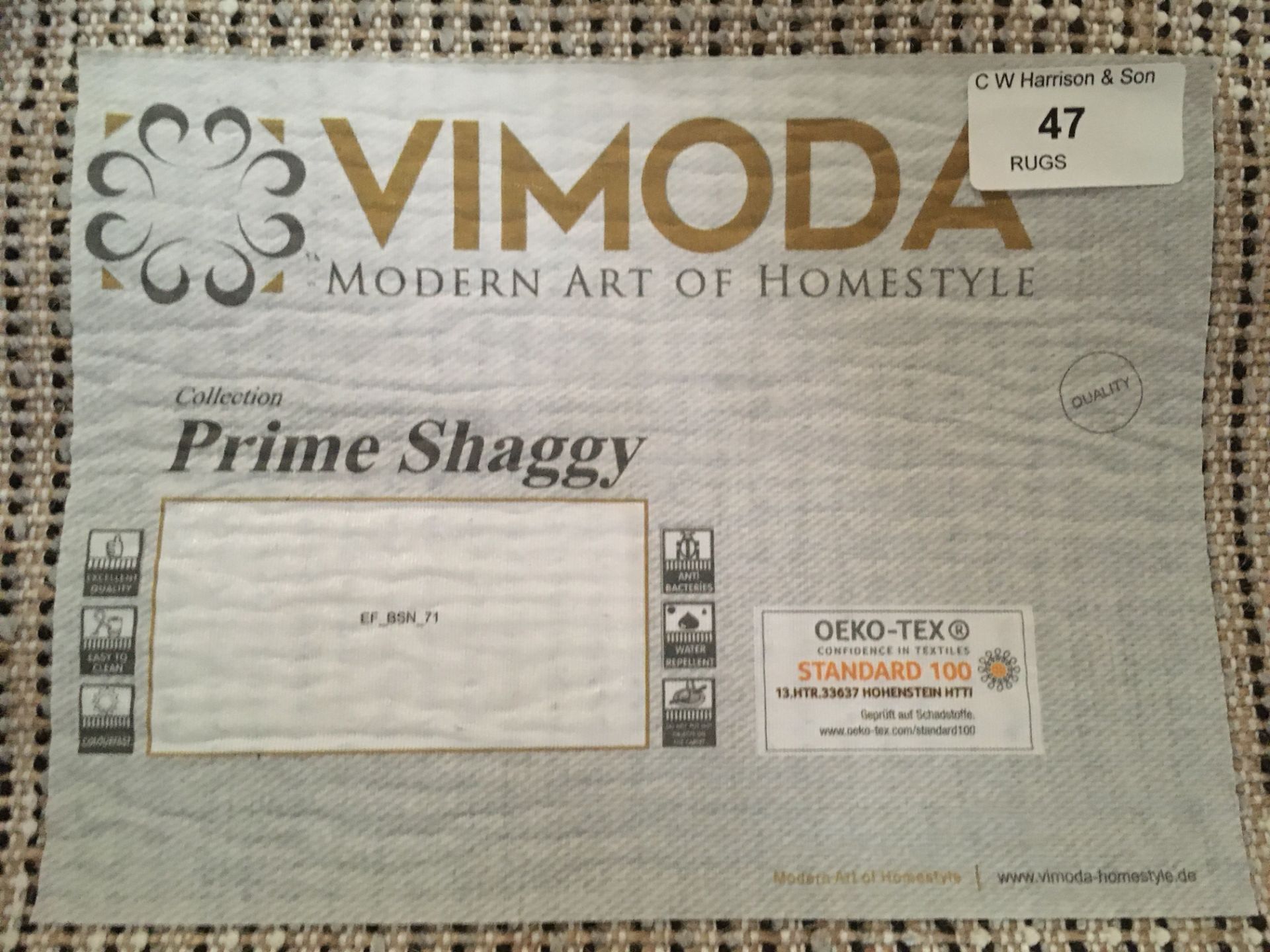 A Vimoda Collection Prime shaggy grey an - Image 2 of 2