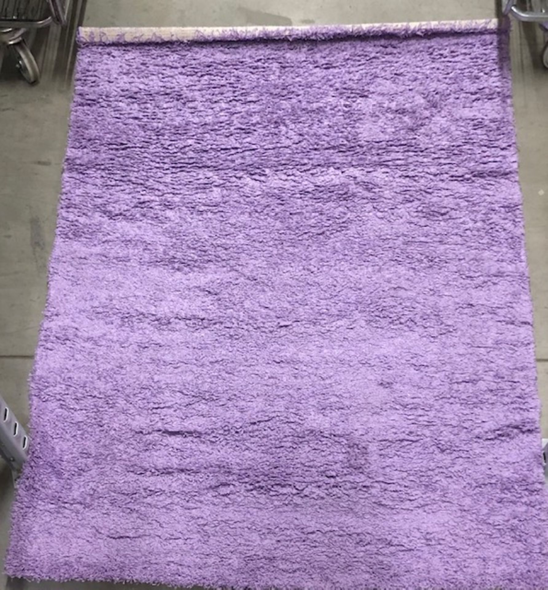 A Serdim Rugs Oxford shaggy lilac rug -