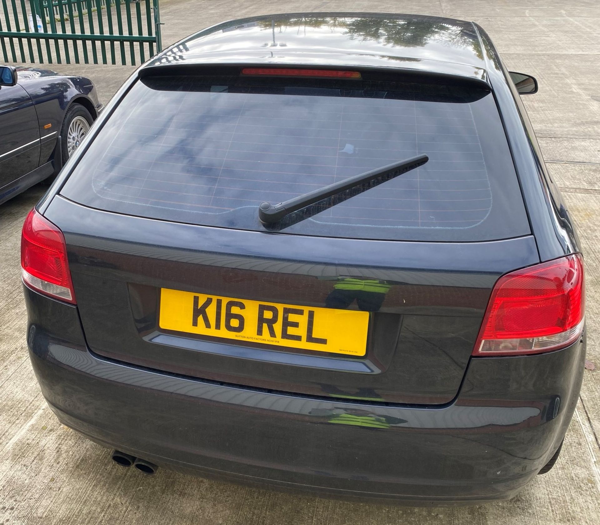 SEIZED VEHICLE: AUDI A3 S LINE 3 DOOR COUPE - diesel - black - black leather interior Reg No: KU57 - Image 9 of 10