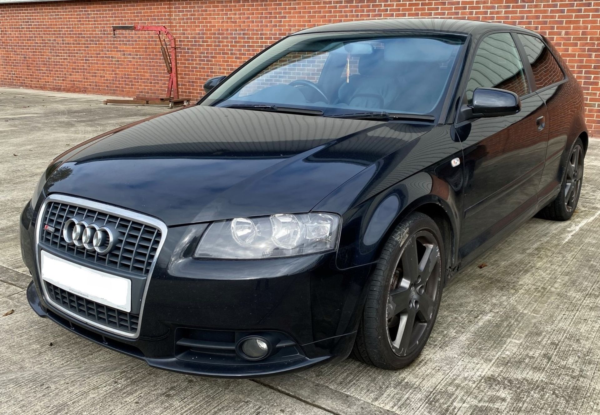 SEIZED VEHICLE: AUDI A3 S LINE 3 DOOR COUPE - diesel - black - black leather interior Reg No: KU57