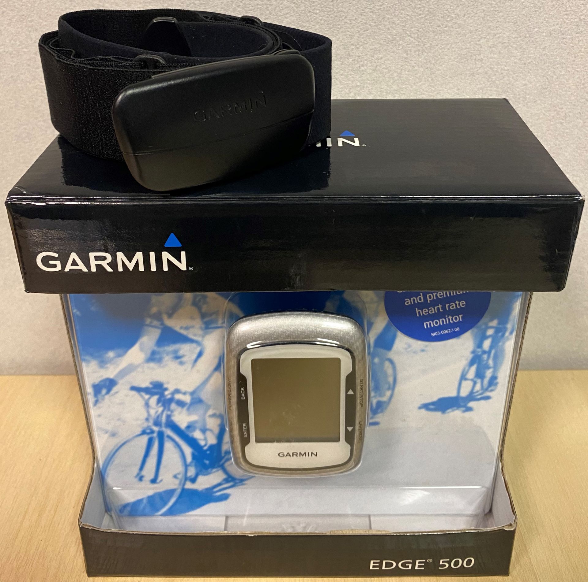A Garmin Edge 500 cycling computer c/w heart rate monitor, - Image 2 of 2