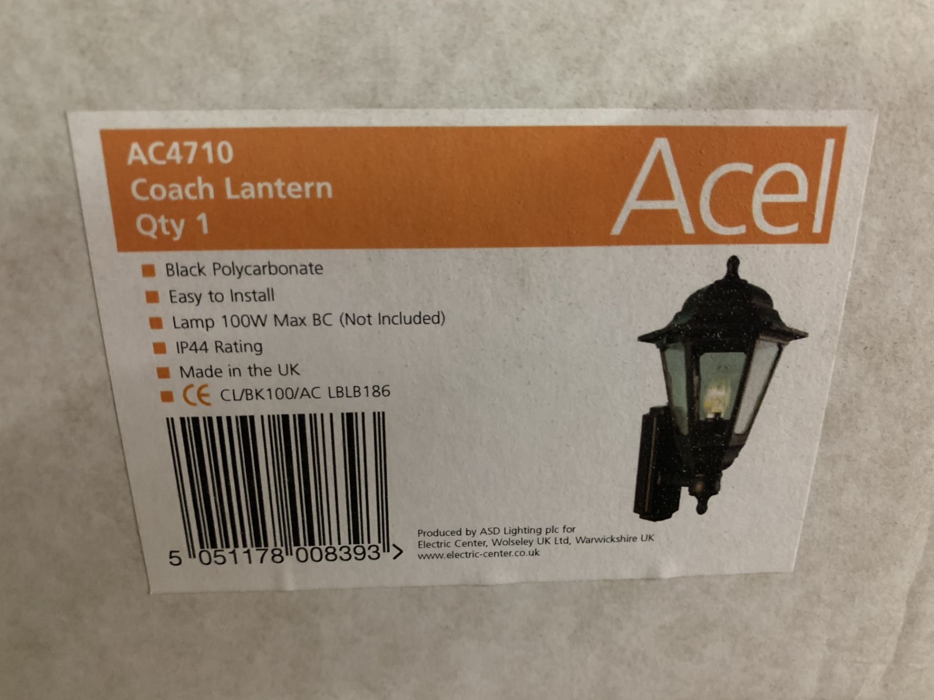 4 x Acel 4710 Coach Lanterns - Image 2 of 2