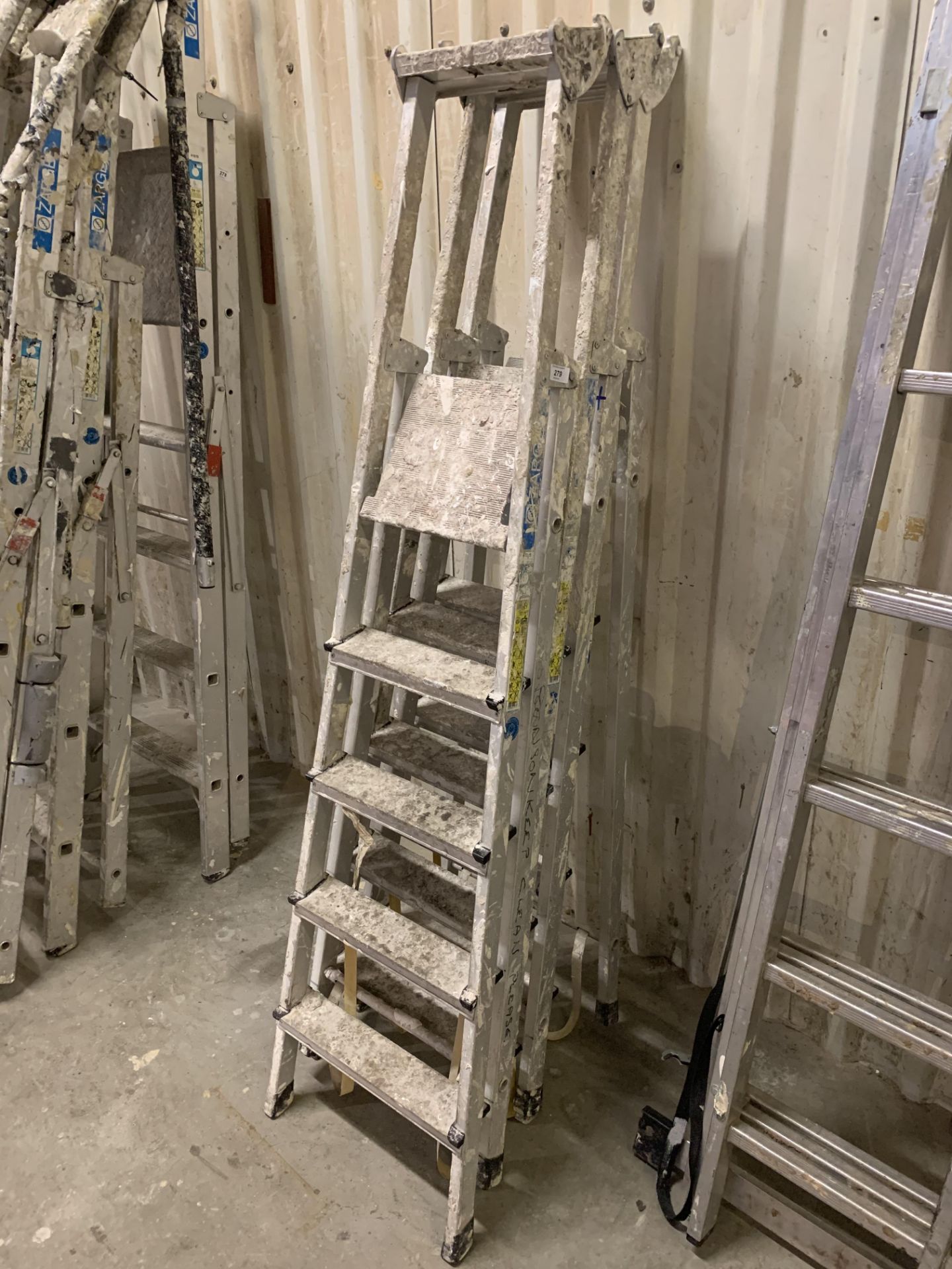 3 x Zarges 4 rung step ladders - Image 2 of 2
