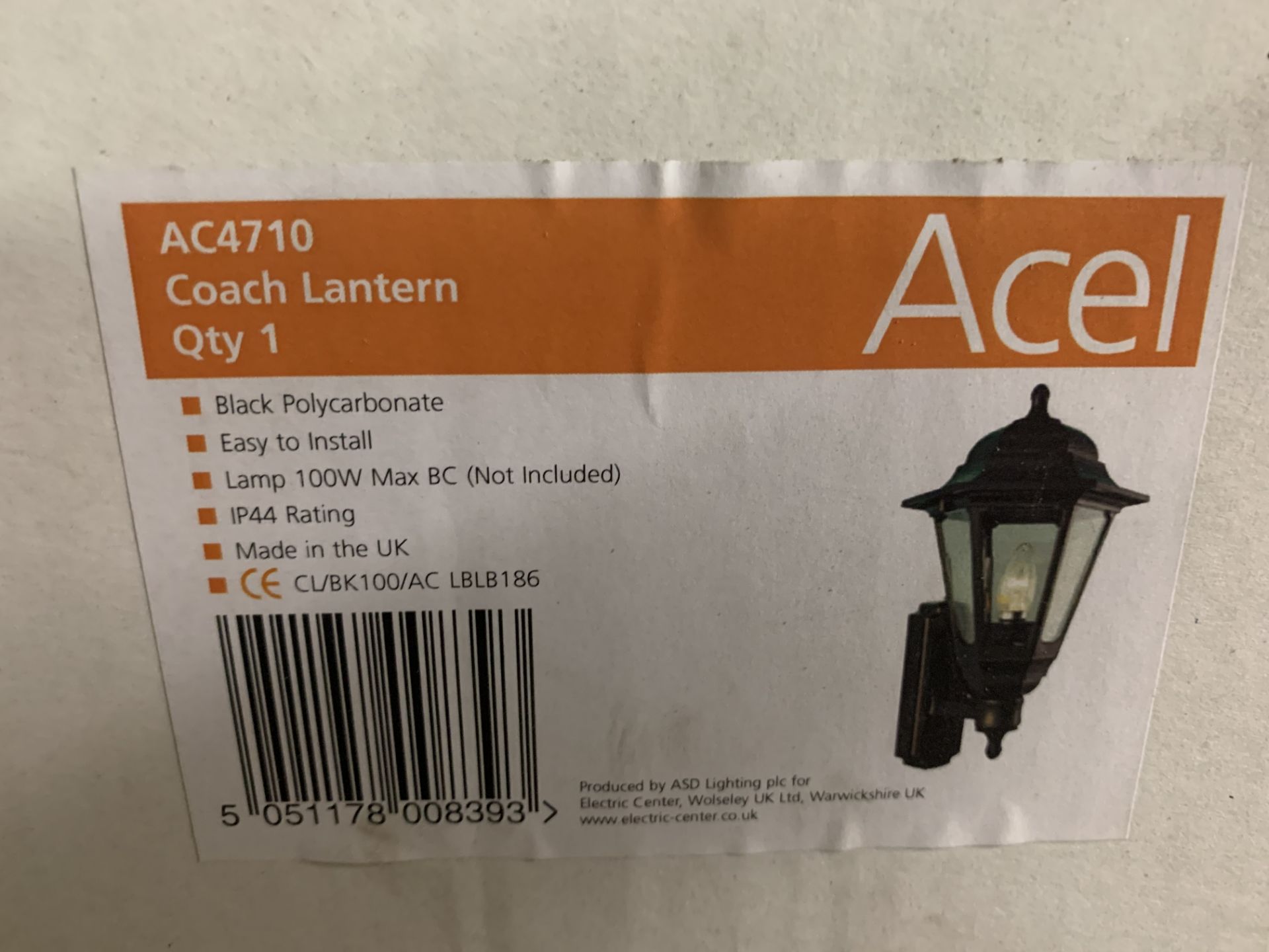 4 x Acel 4710 Coach Lanterns - Image 2 of 2