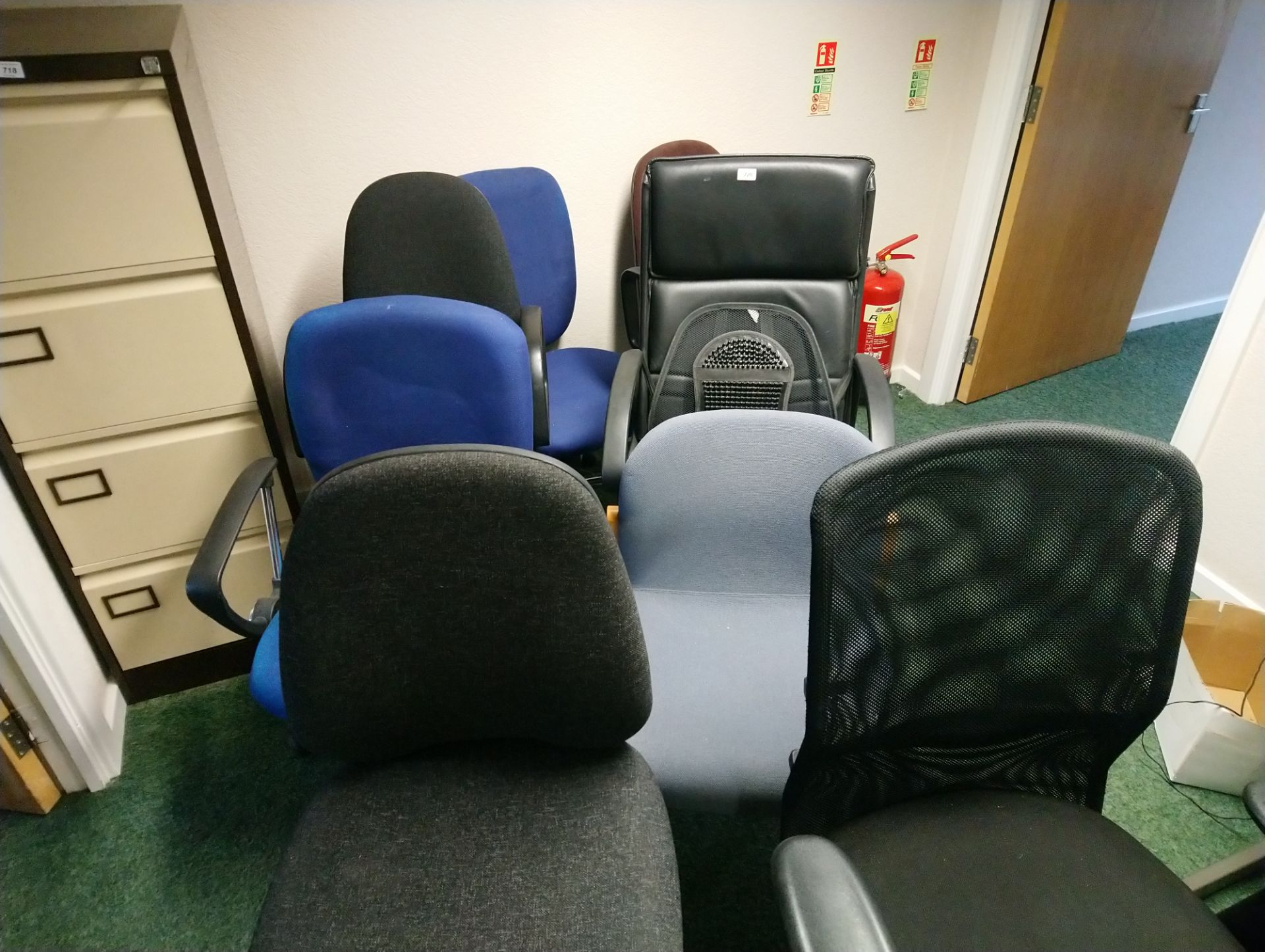 Qty various office chairs