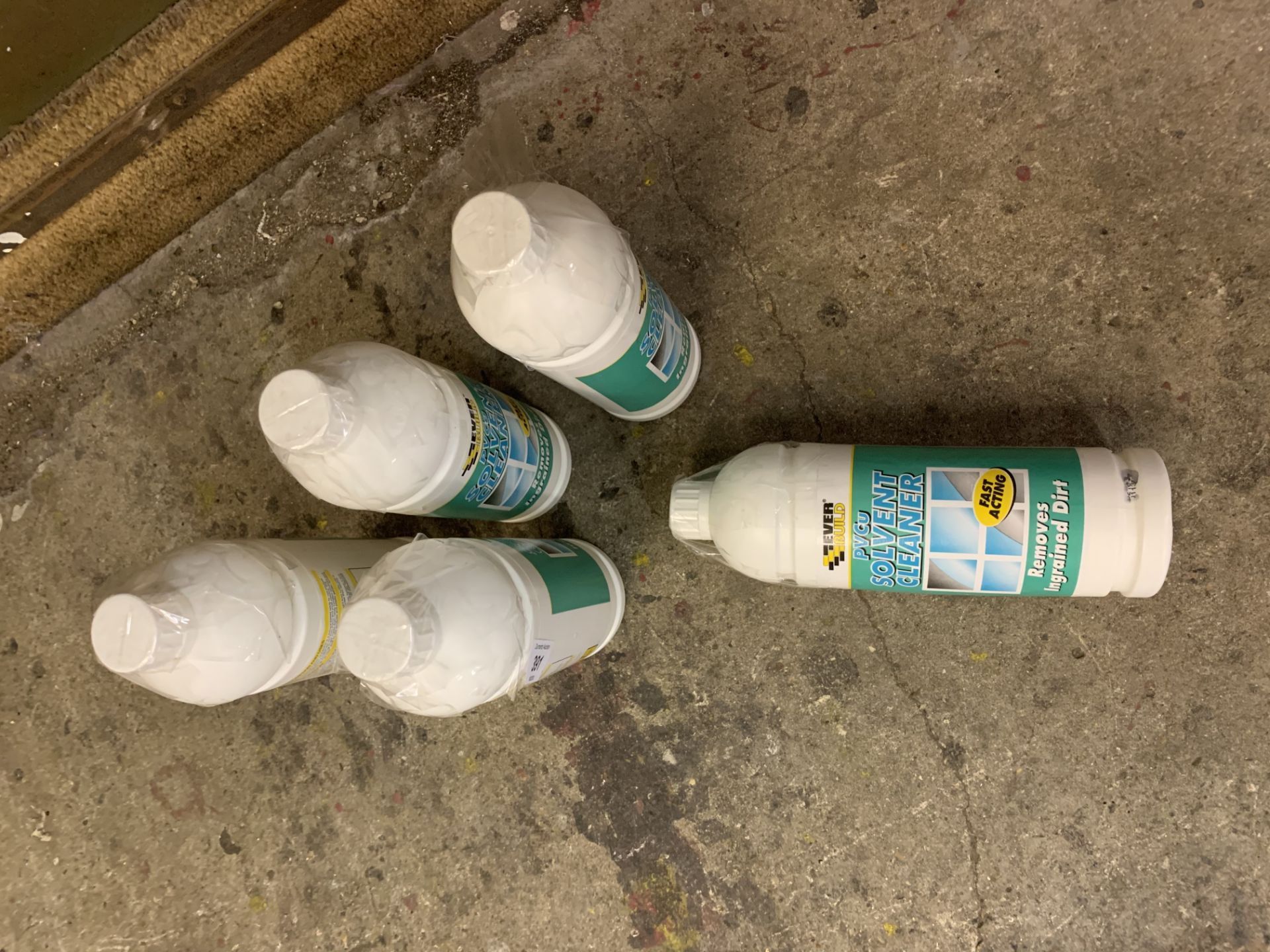 5 bottles of PVCu Solvent cleaner