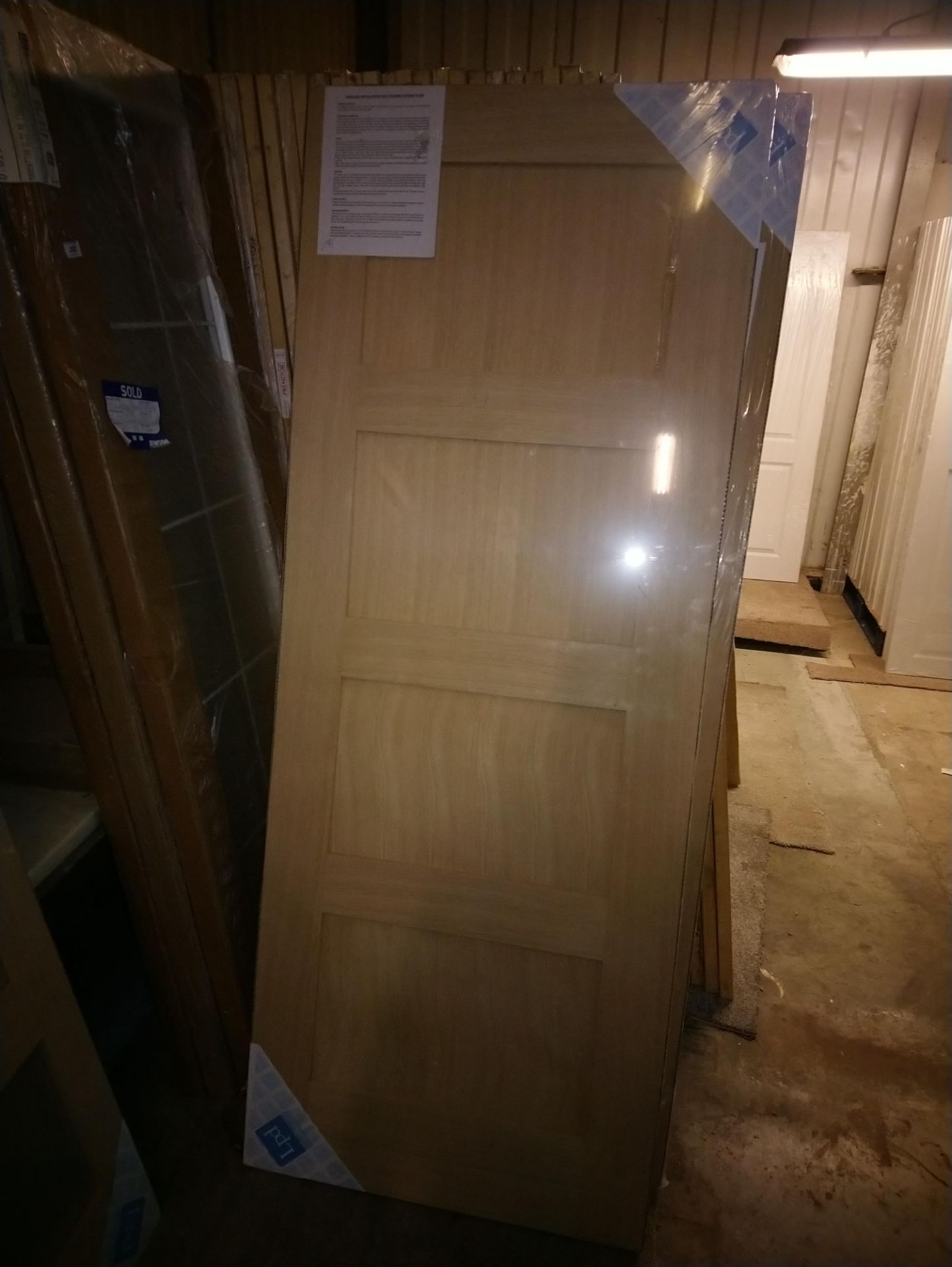 LPD face timber oak faced doors - 1981mm x 762mm x 35mm - 6 doors